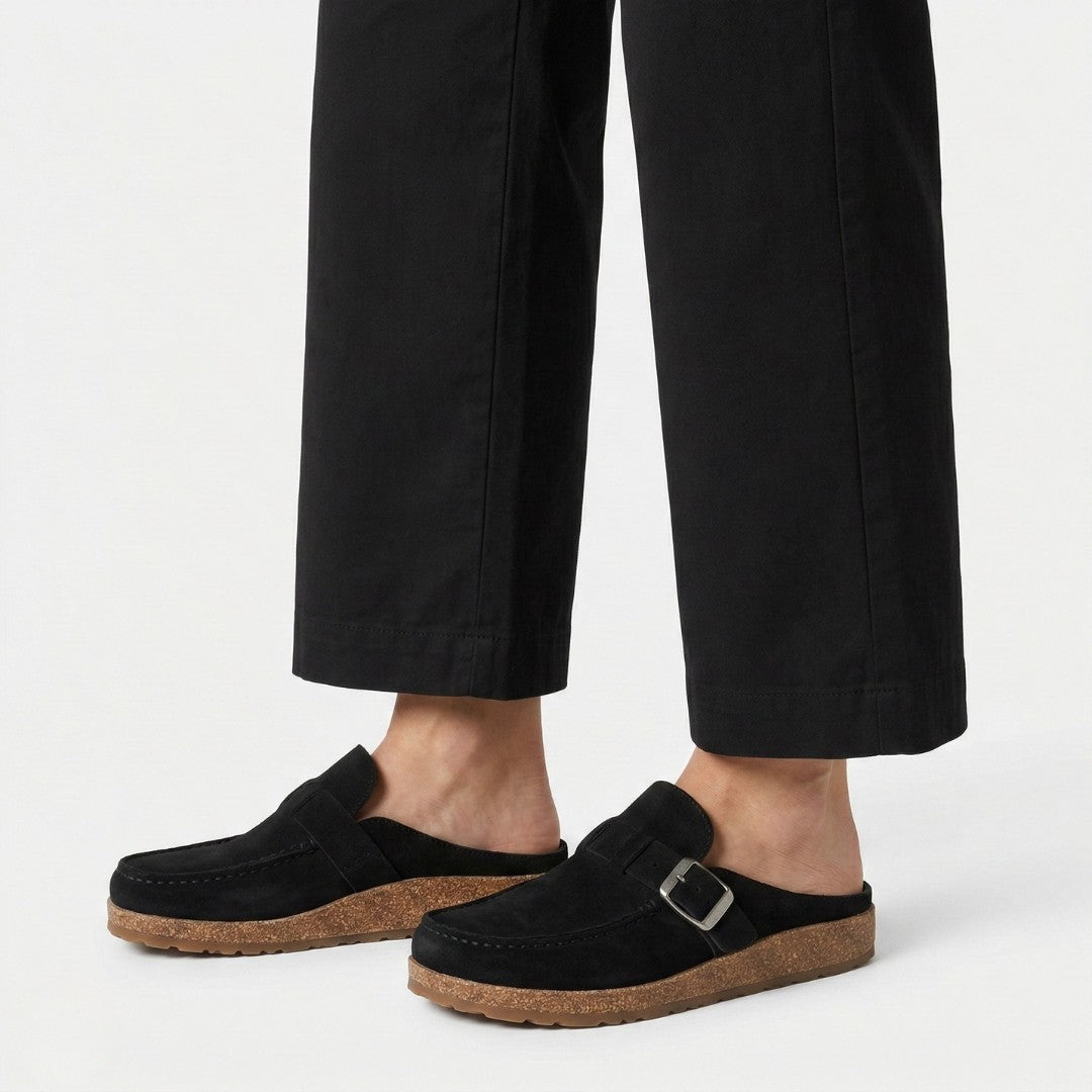 ESTHER Microfiber Leather Mules