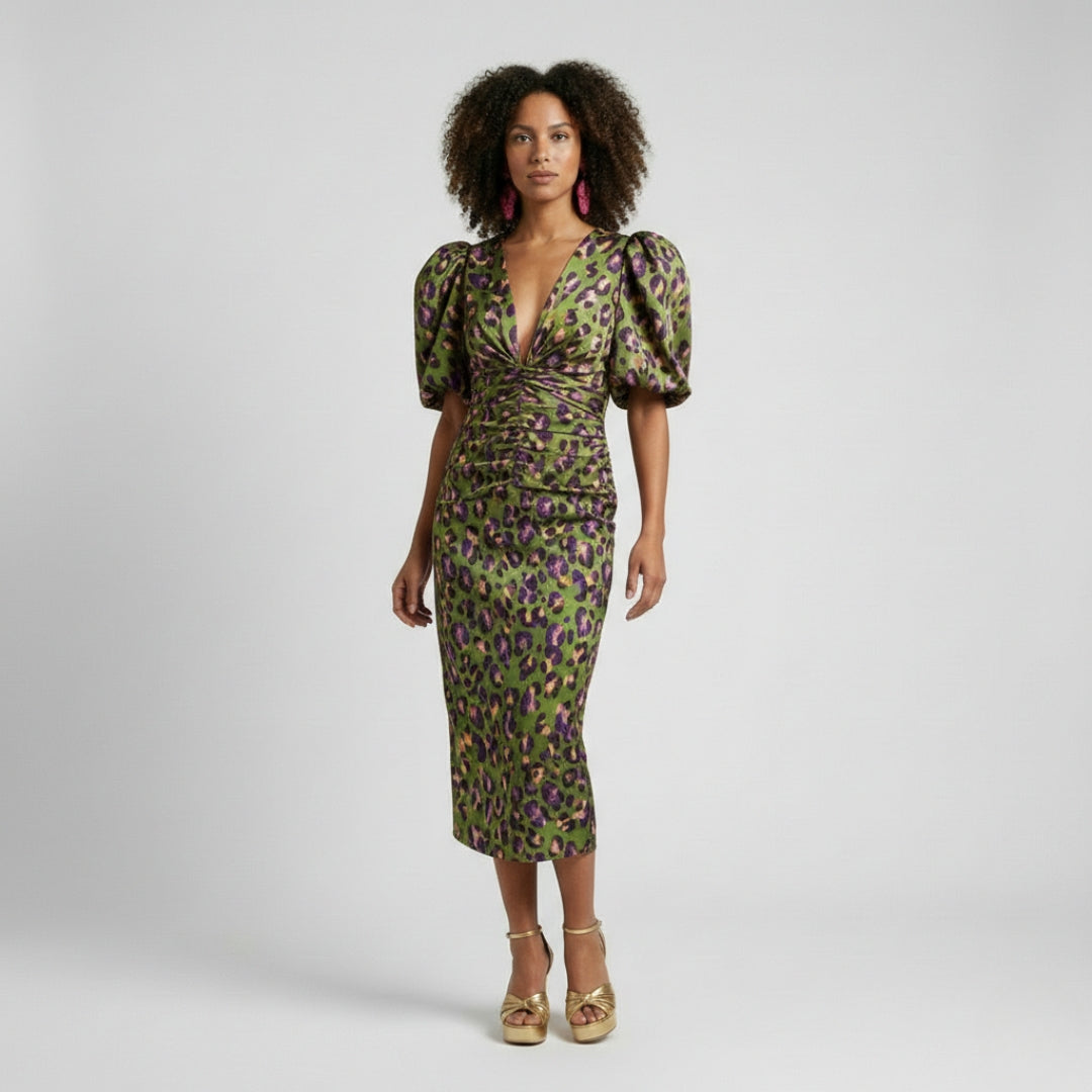 DIANNA Paisley Lantern Dress