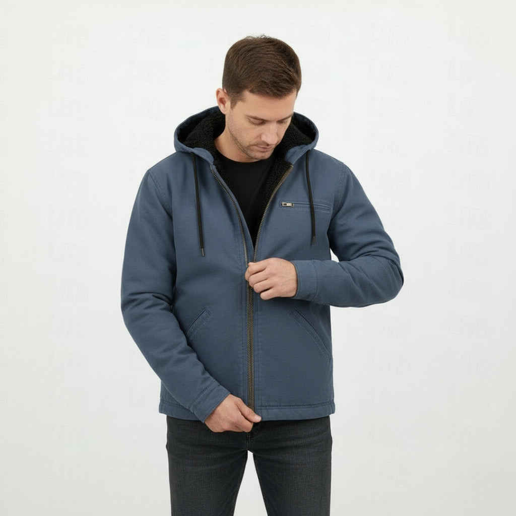 NOAH Hooded Zip-Up Cotton Jacket