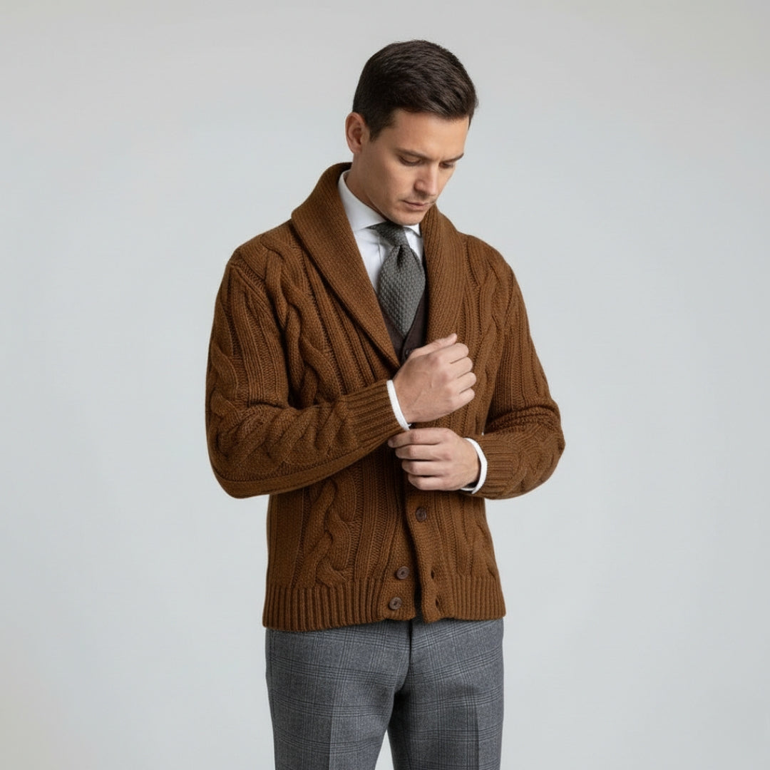 KEVIN Single Breasted Knit Cardigan