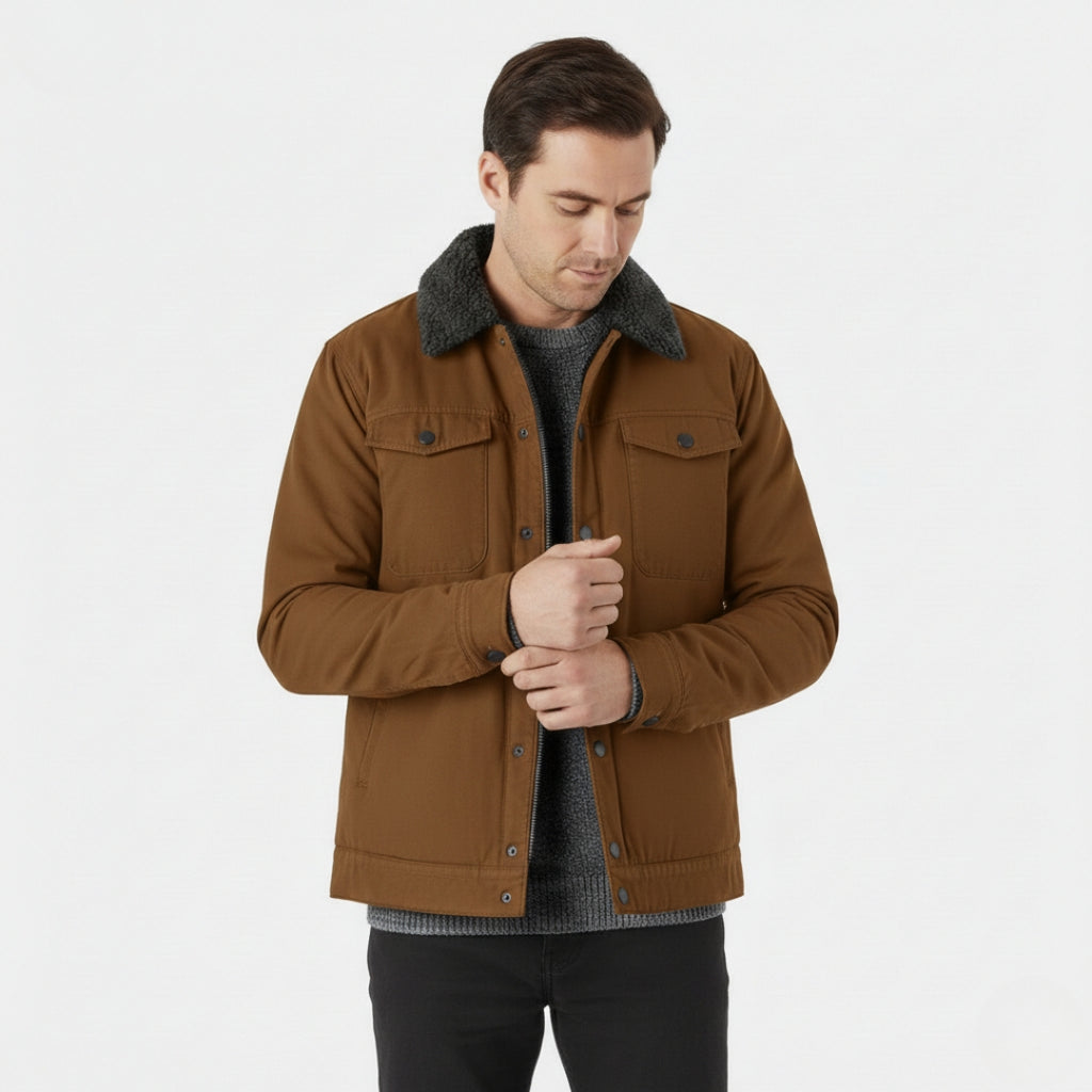 ARTHUR Wool Blend Lined Pocket Jacket