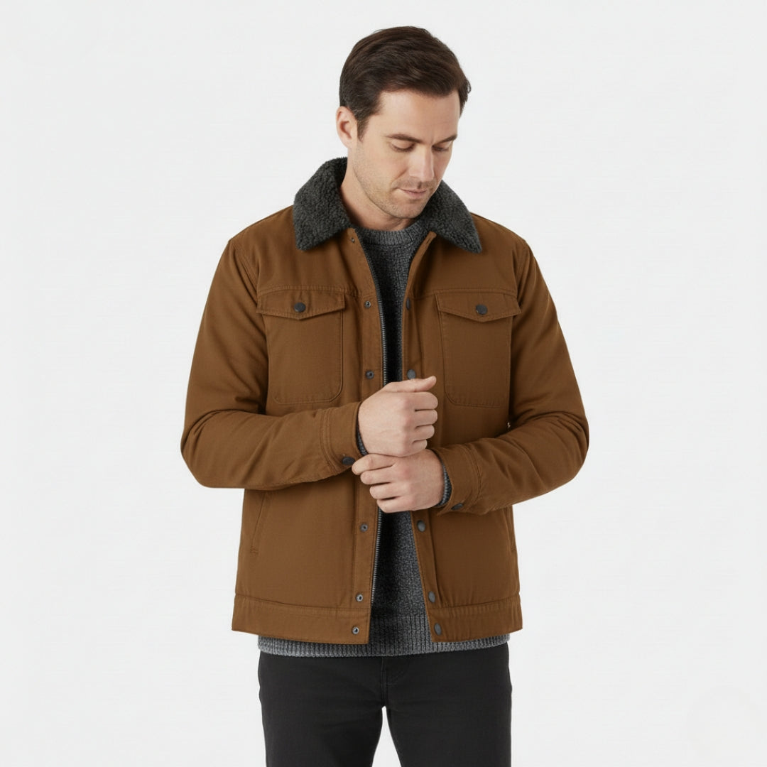 ARTHUR Wool Blend Lined Pocket Jacket
