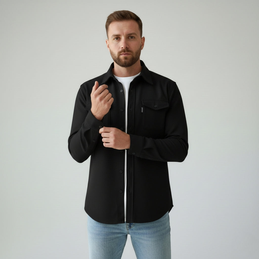 THEO Casual Cotton Blend Shirt