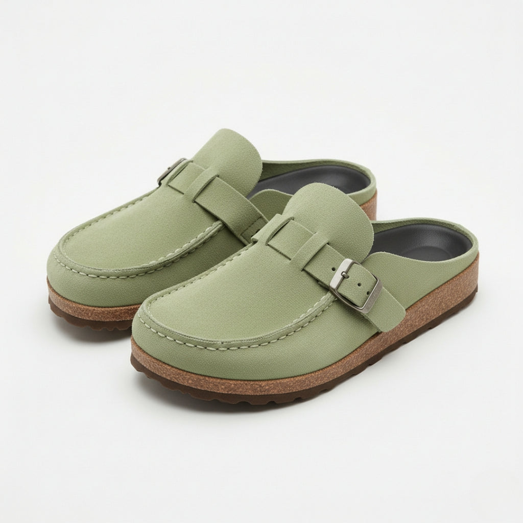 ESTHER Microfiber Leather Mules