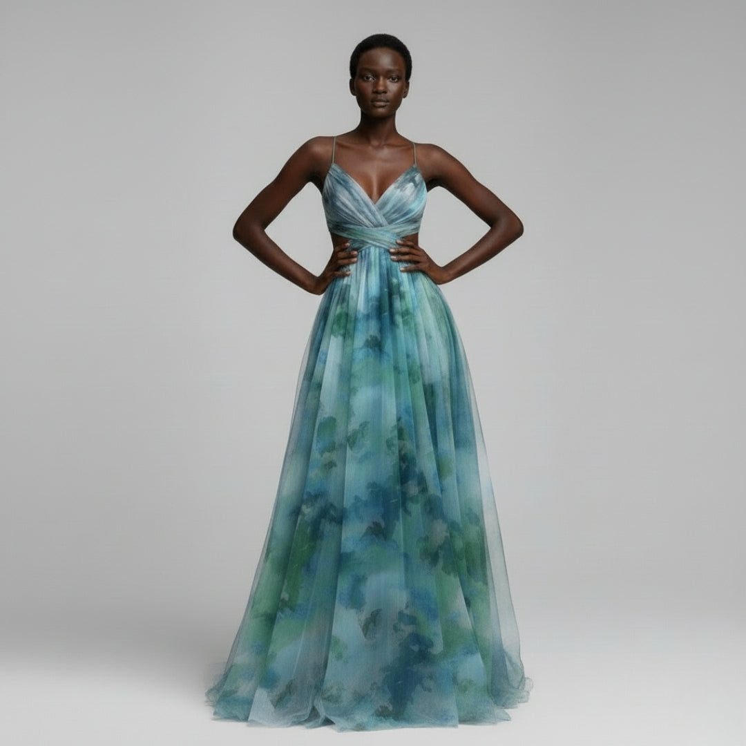 MADELINE Silk Batwing Mini Dress