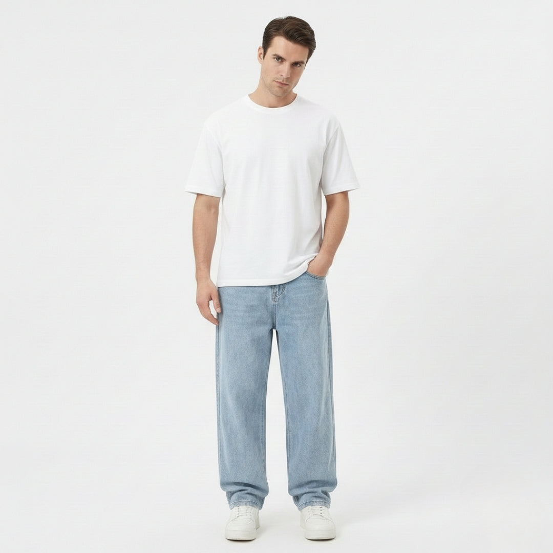 ETHAN Wide Leg Loose Jeans