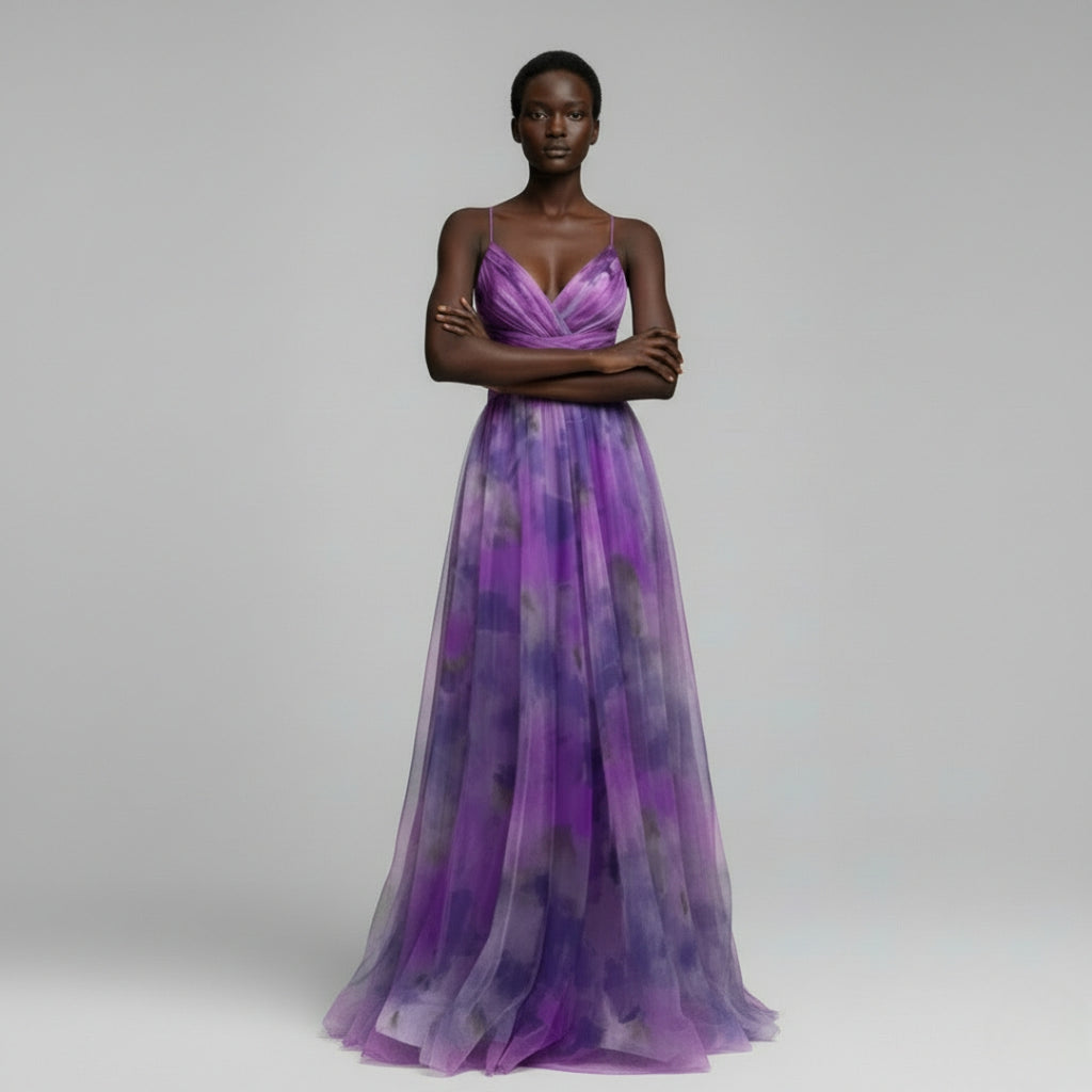 MADELINE Silk Batwing Mini Dress