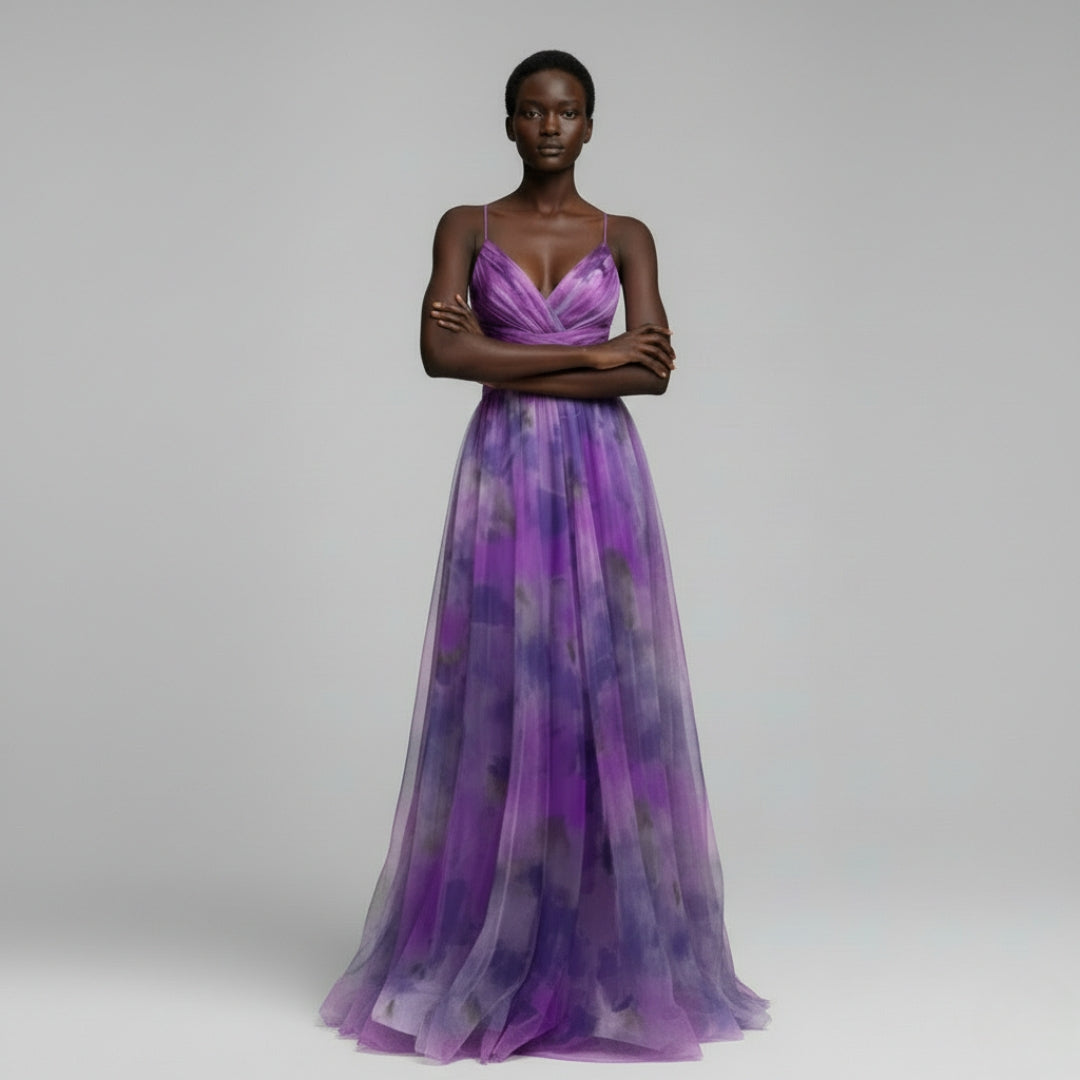 MADELINE Silk Batwing Mini Dress