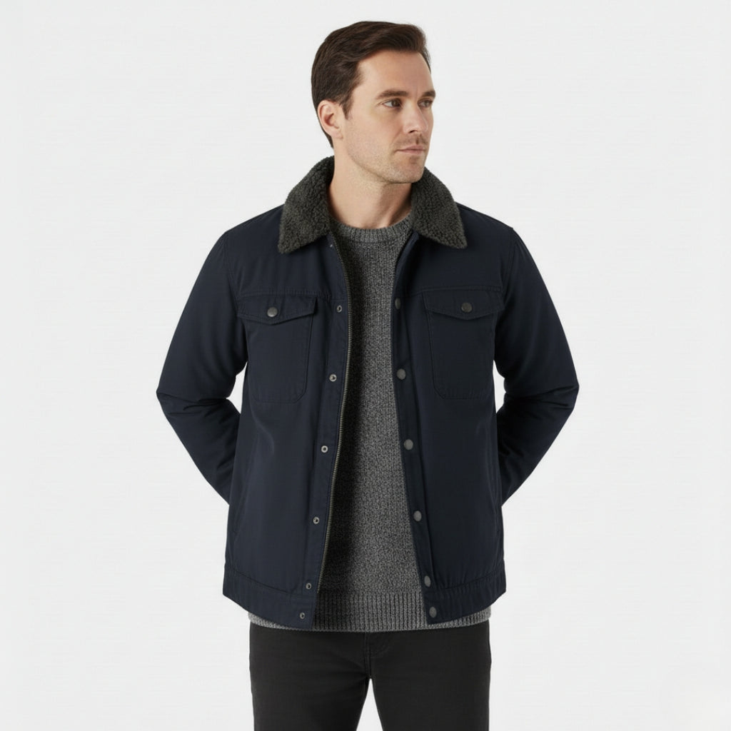 ARTHUR Wool Blend Lined Pocket Jacket