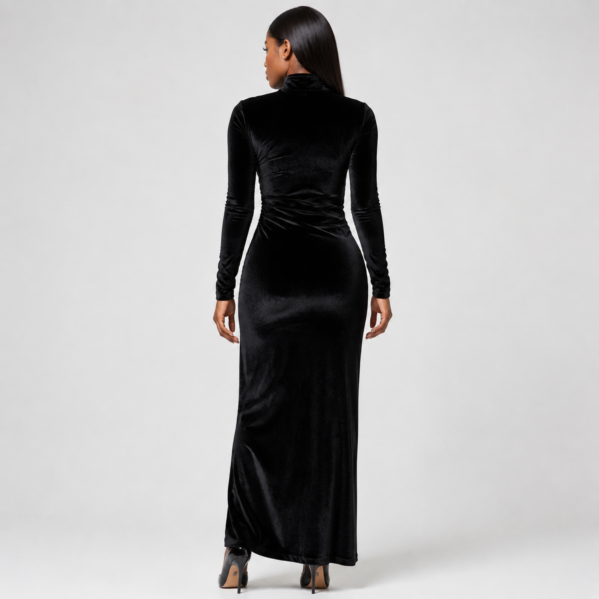 ADELINA Cutout Structured Midi Dress