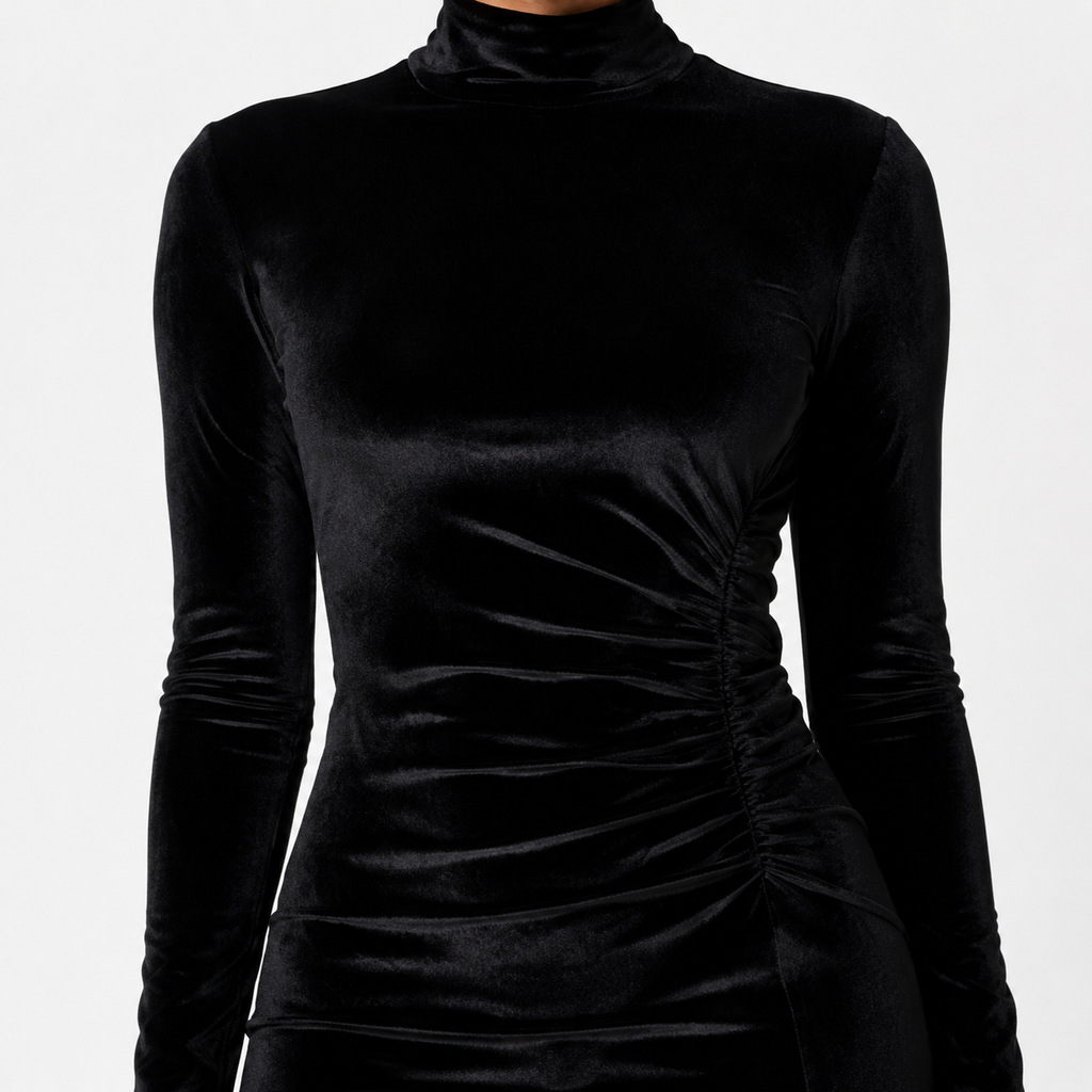 ADELINA Cutout Structured Midi Dress