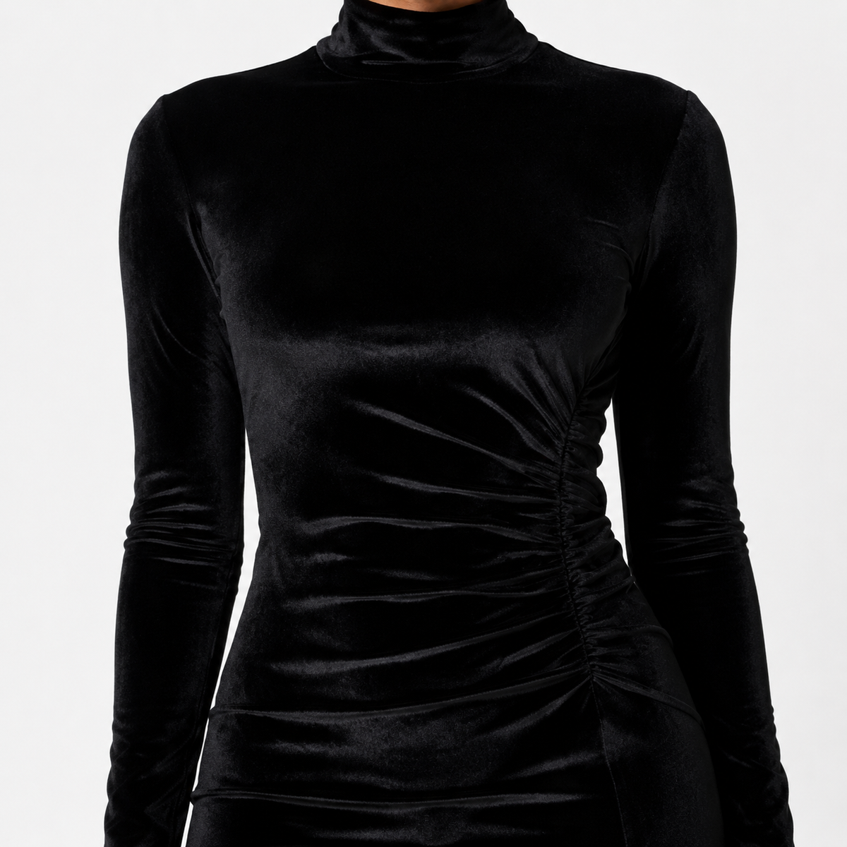 ADELINA Cutout Structured Midi Dress