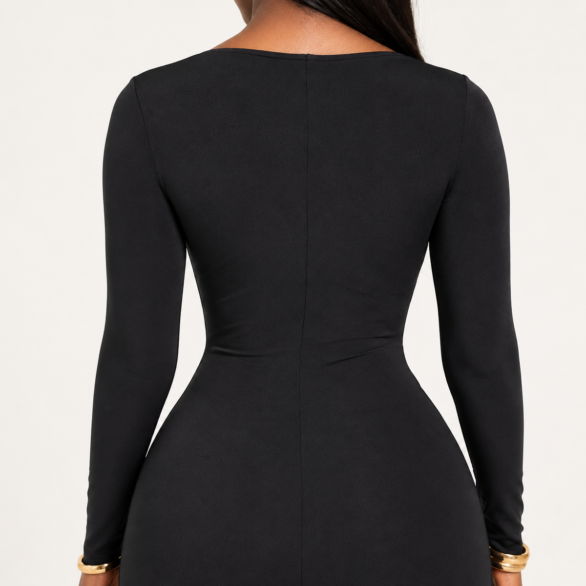 ADELISE Long-Sleeve Maxi Dress