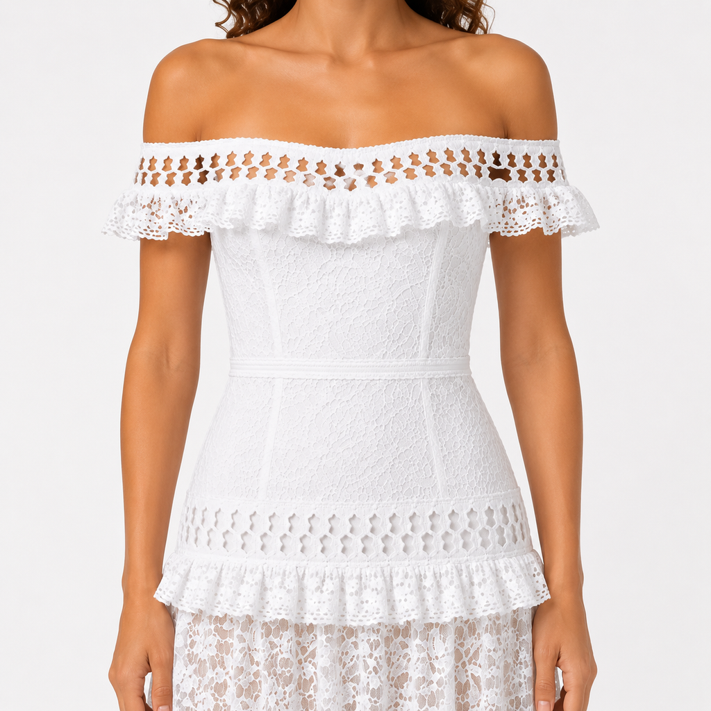 ALTHEA Split Neck Maxi Dress