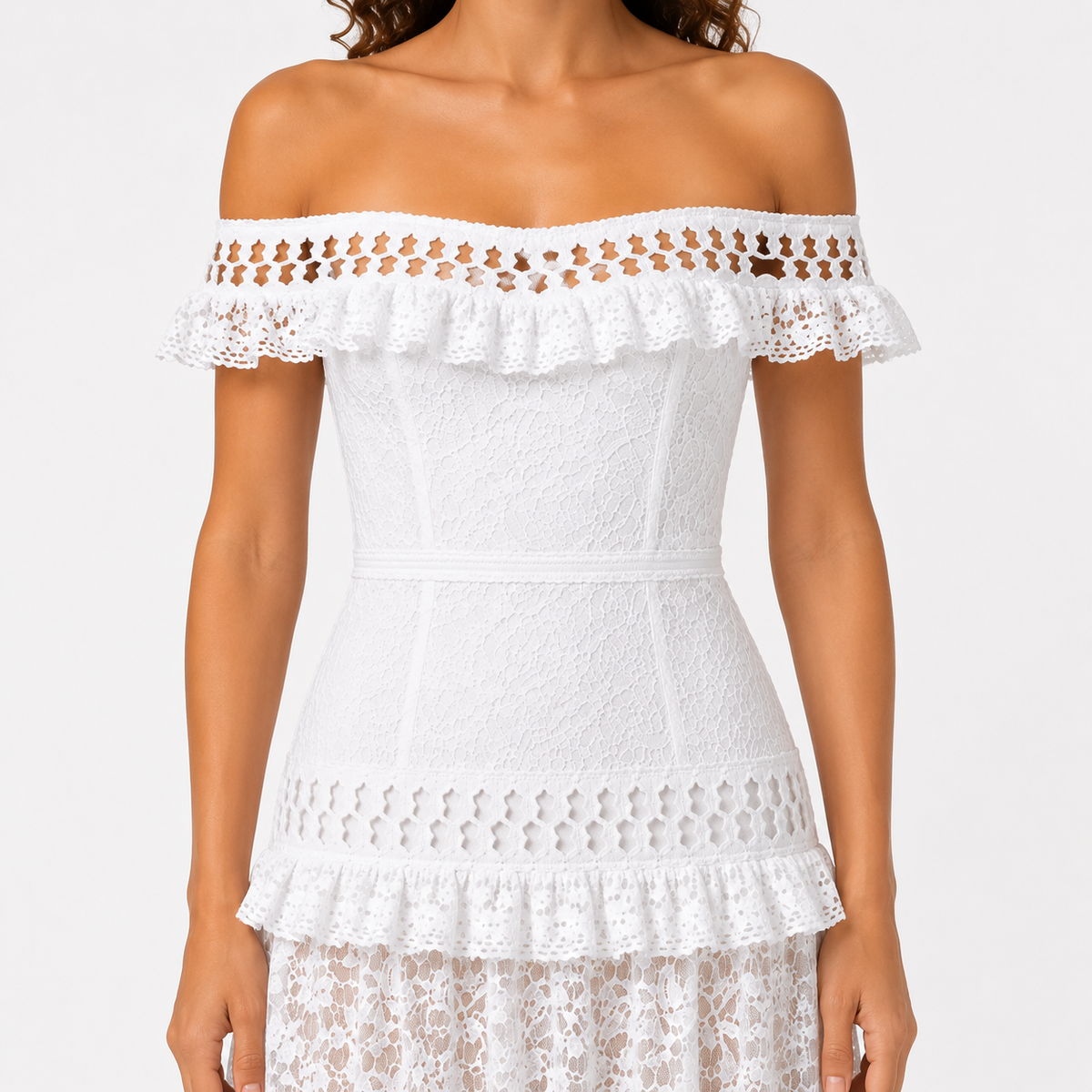 ALTHEA Split Neck Maxi Dress
