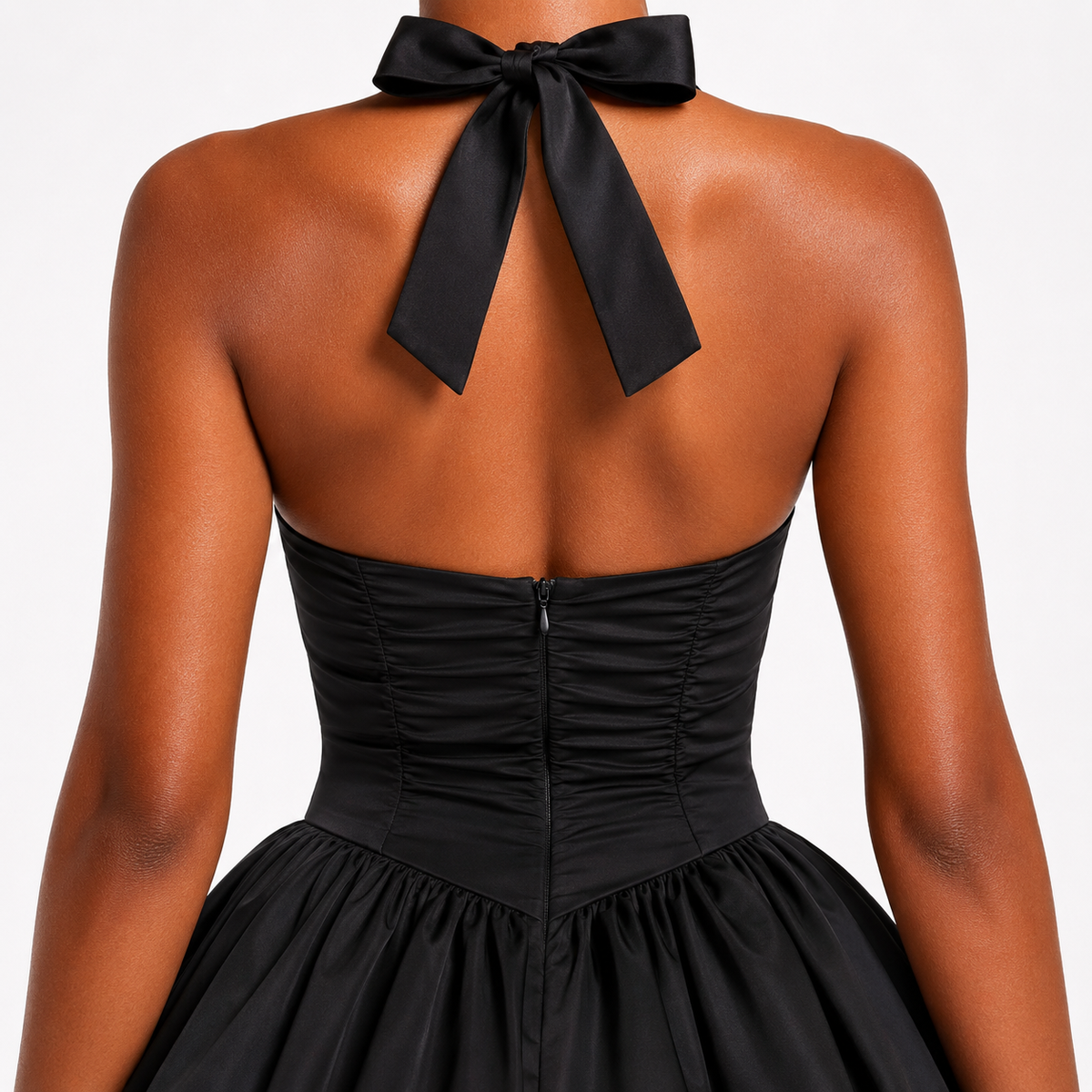 AMARIS Pleated Corset Mini Dress
