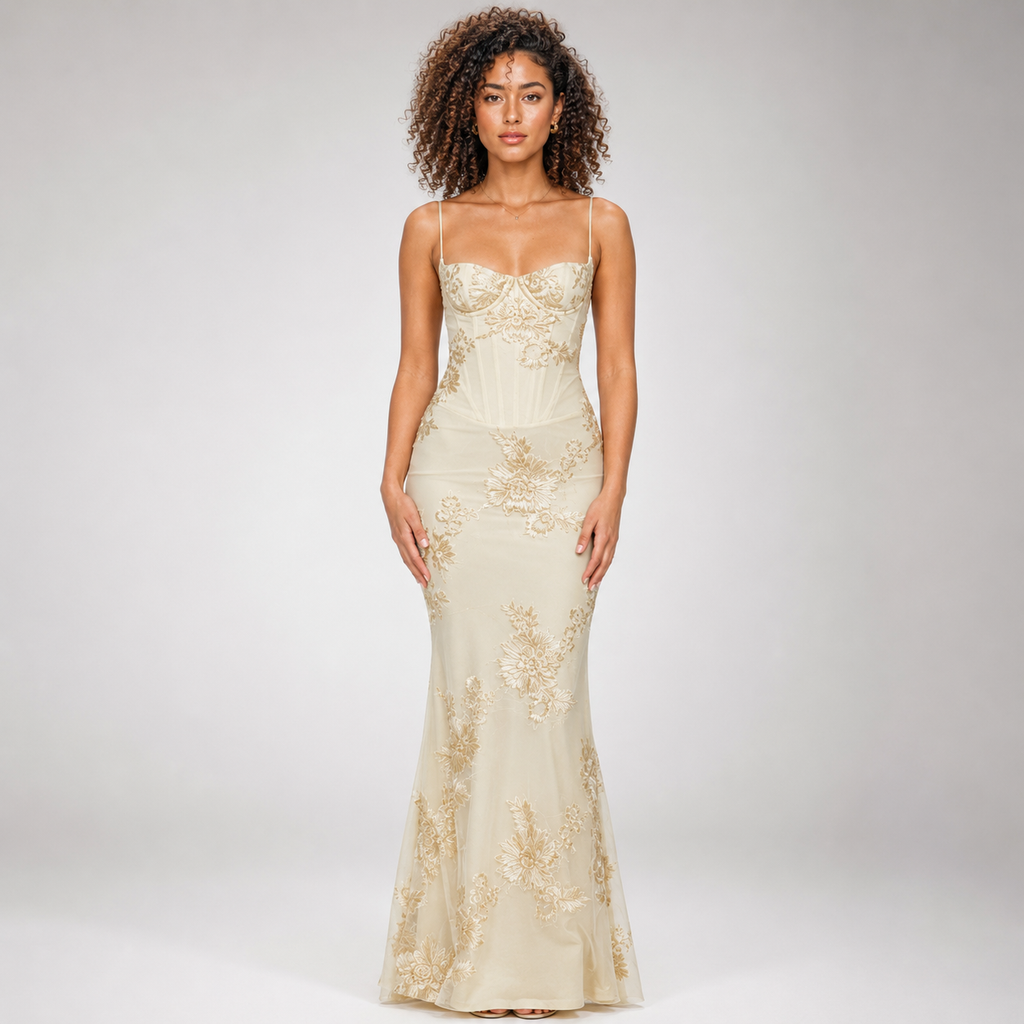 ANASTASIA Floral Mermaid Maxi Dress
