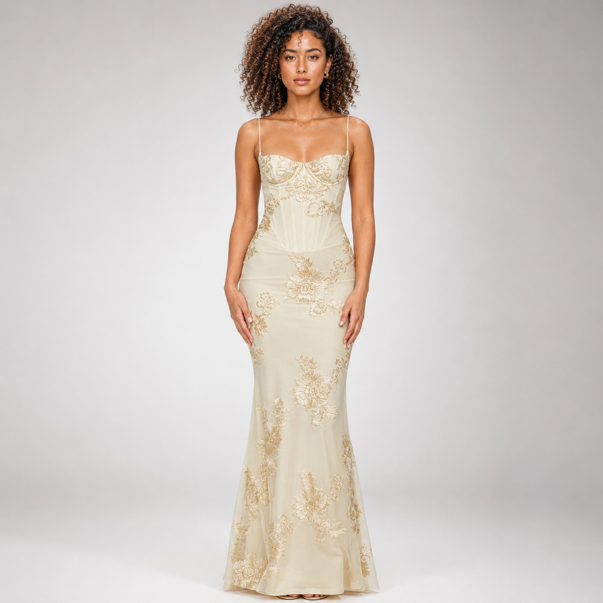 ANASTASIA Floral Mermaid Maxi Dress