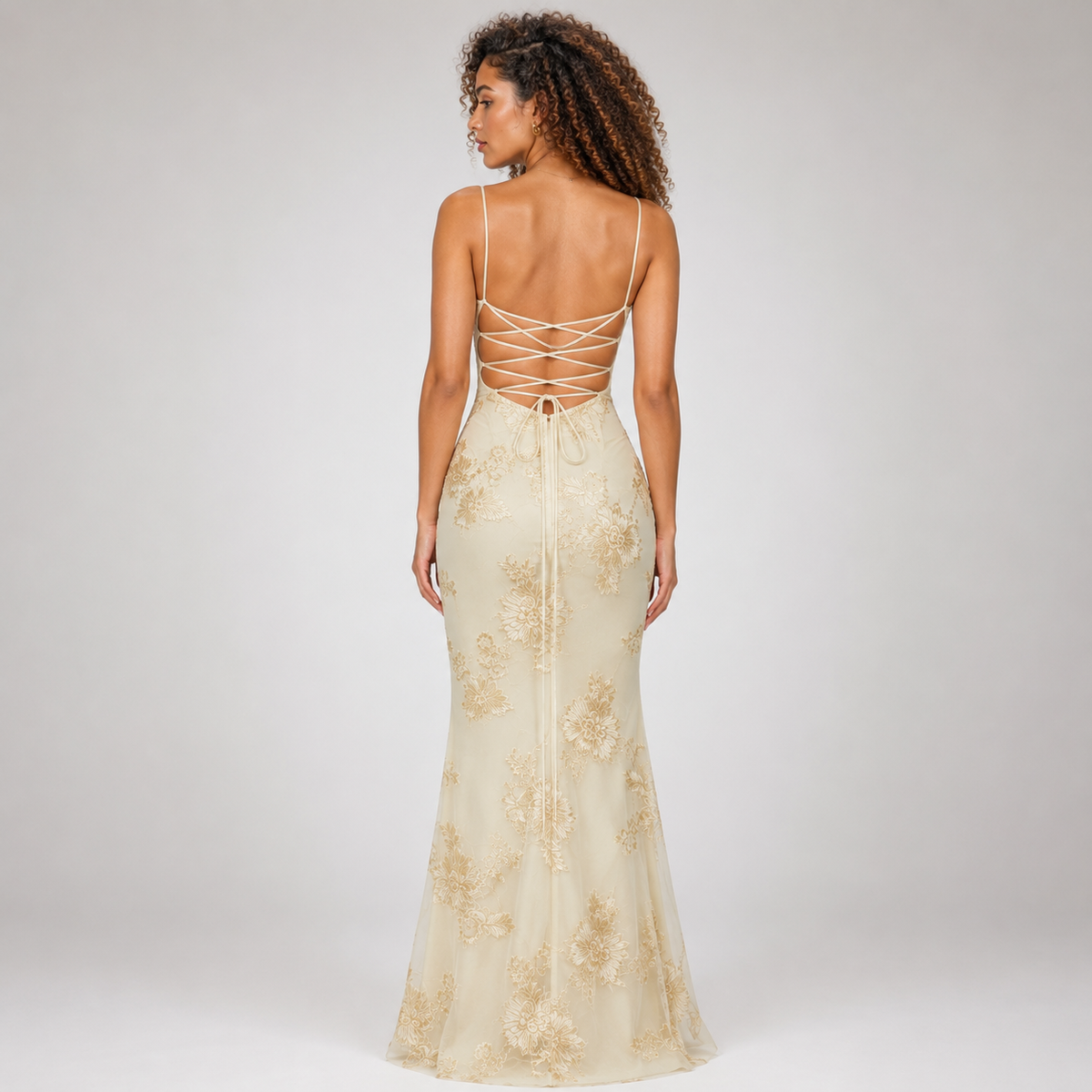 ANASTASIA Floral Mermaid Maxi Dress