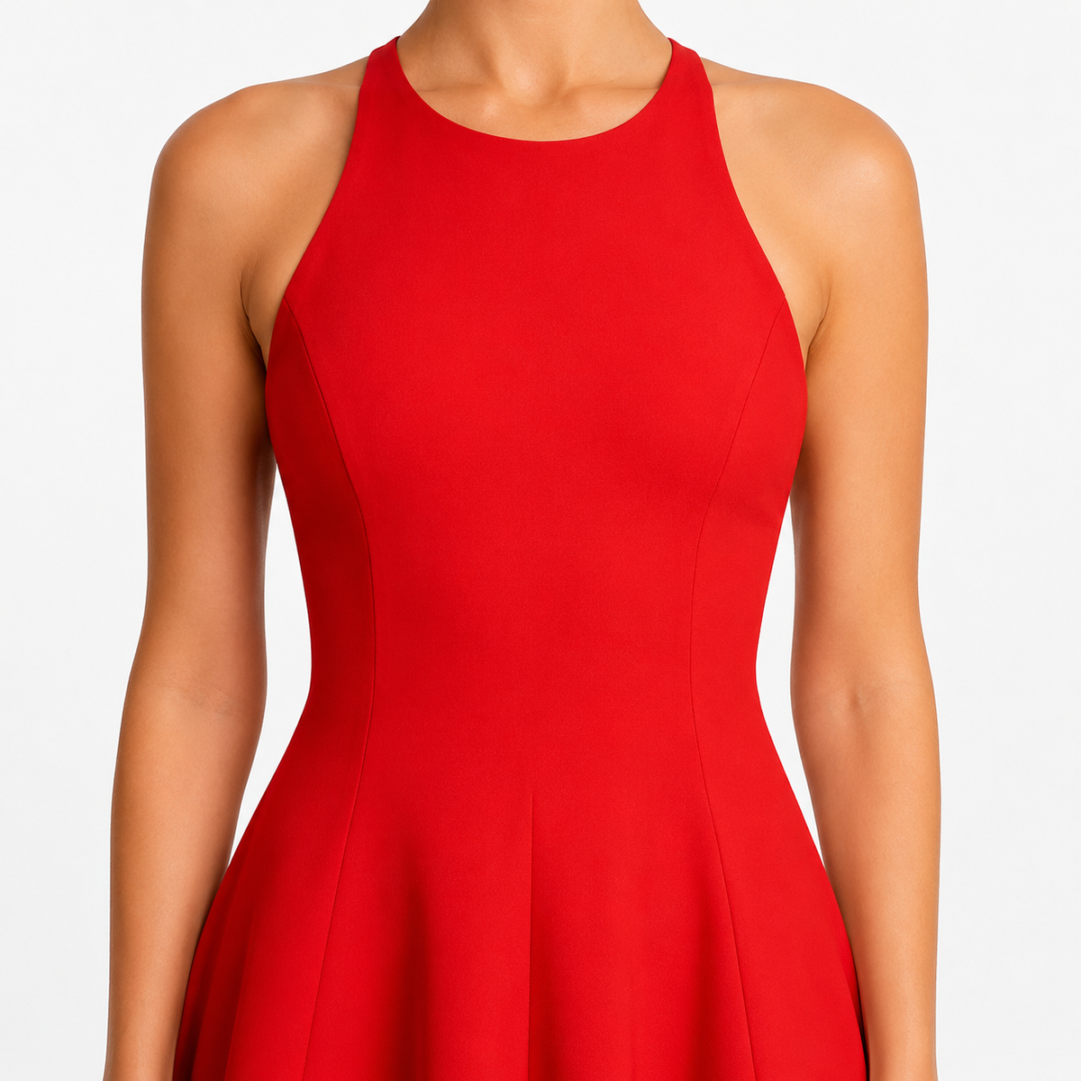 ARABELLA Backless Halter Mini Dress