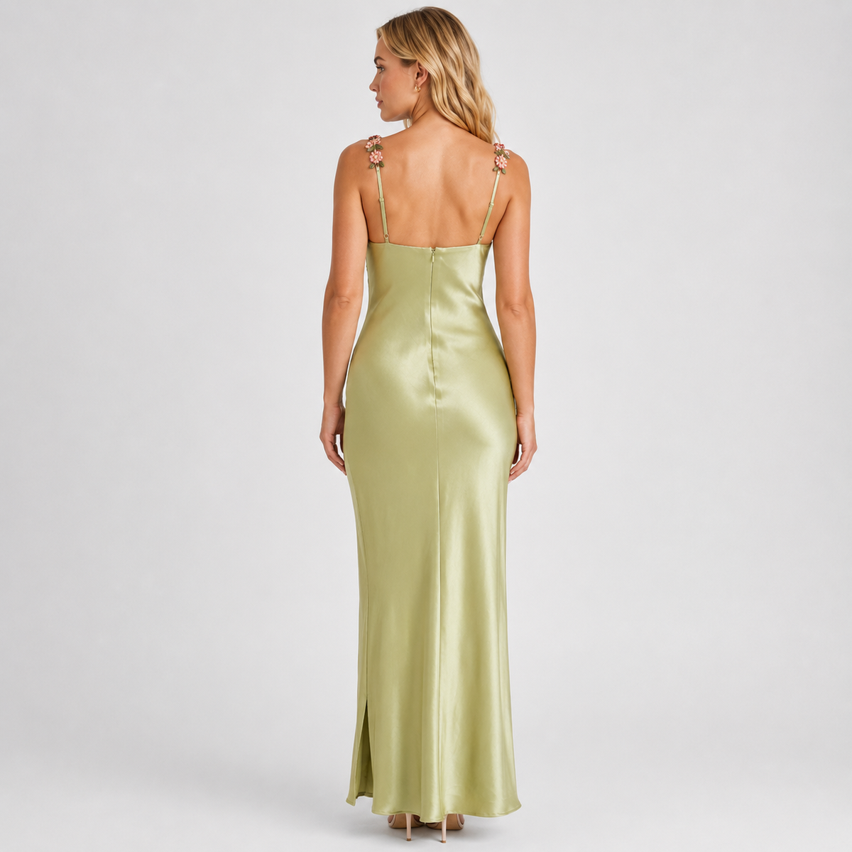 ARABELLA Satin A-Line Maxi Dress