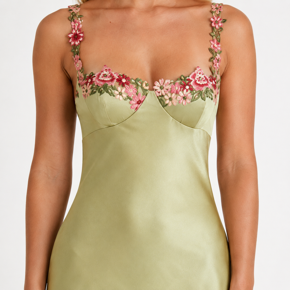 ARABELLA Satin A-Line Maxi Dress