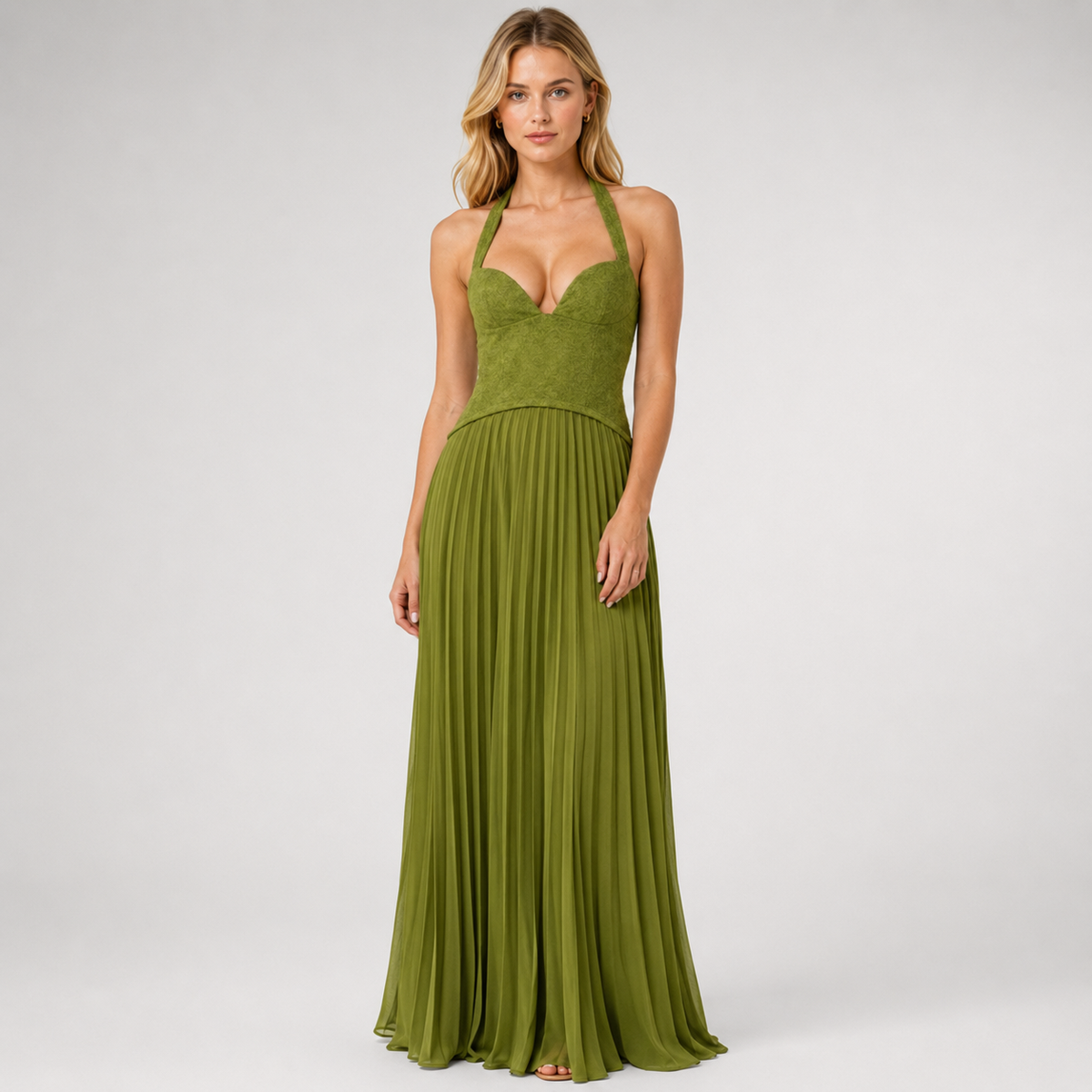 ASTRIELLE Corset Backless Maxi Dress