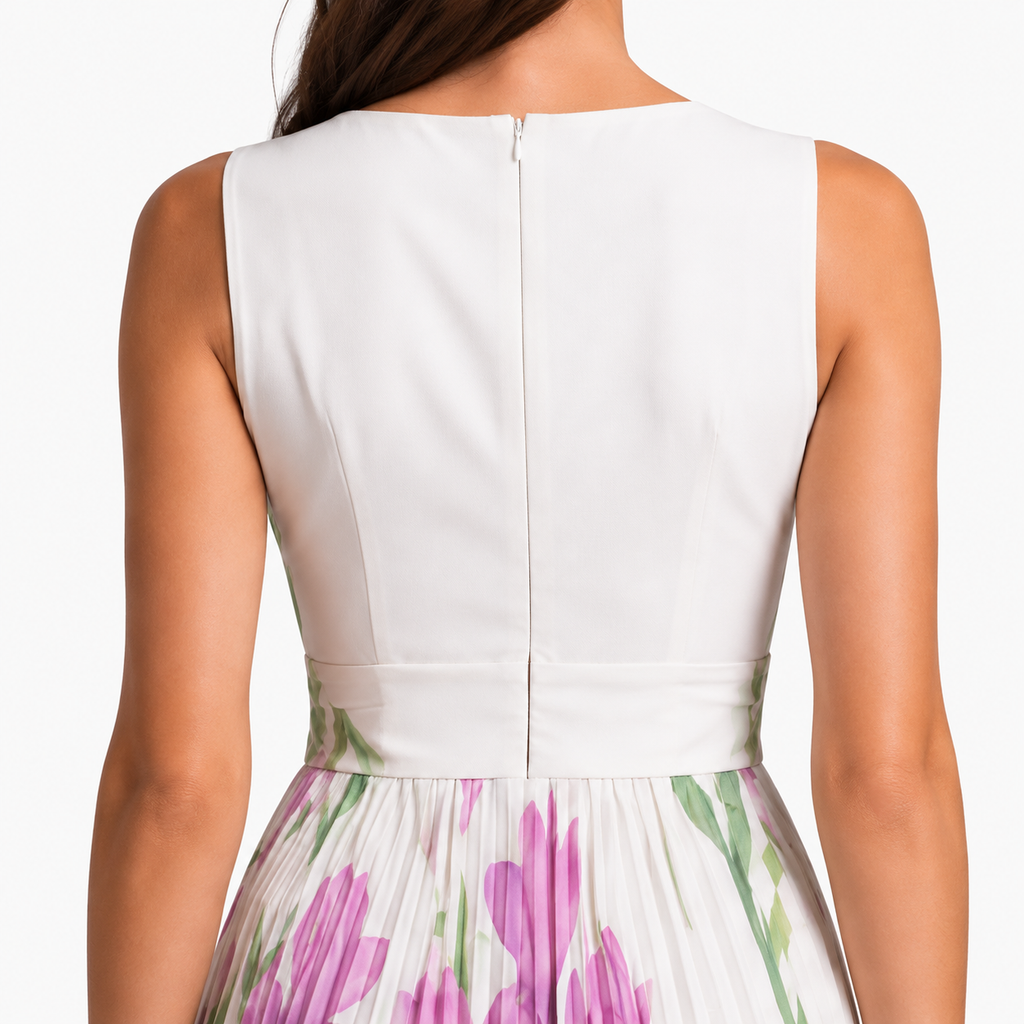 AURELIANE Square-Neck Fluid Maxi Dress