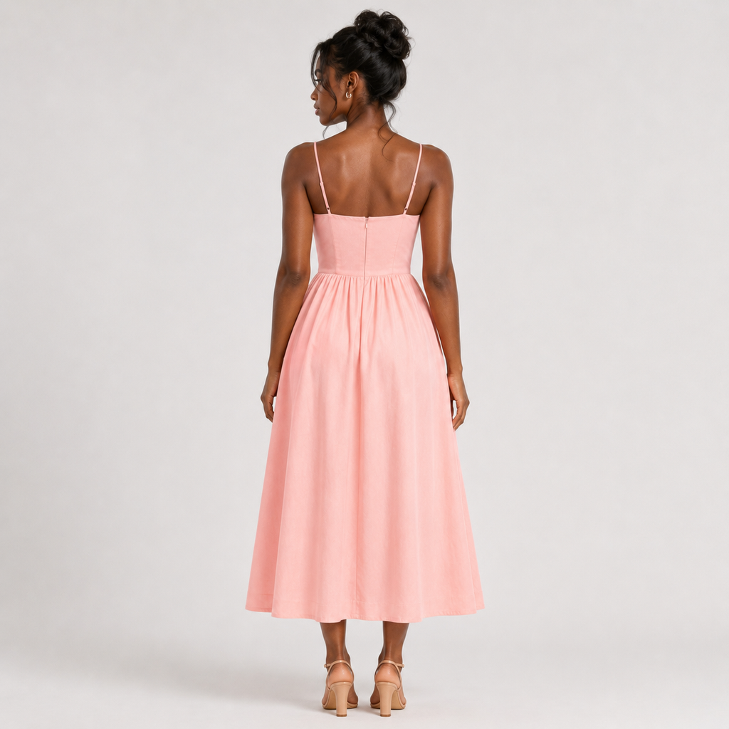 AURELIA A-Line Fluid Midi Dress