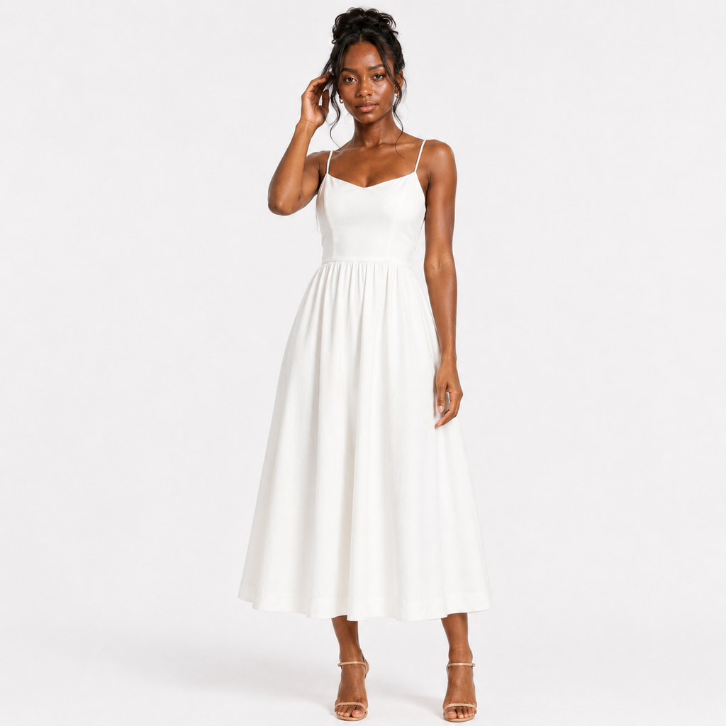 AURELIA A-Line Fluid Midi Dress