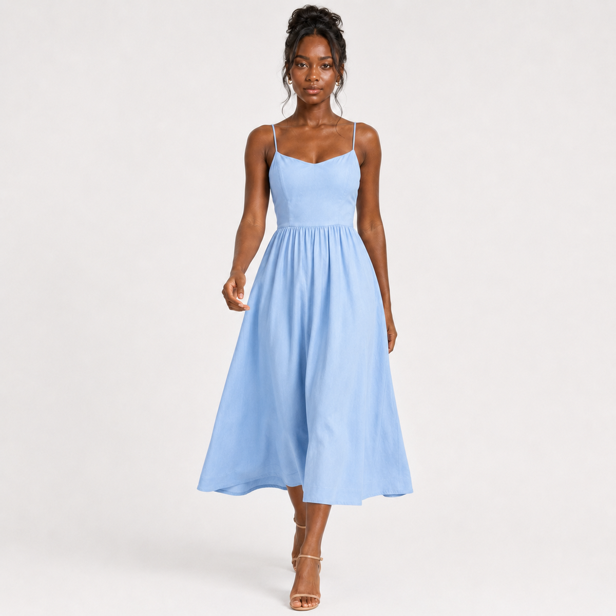 AURELIA A-Line Fluid Midi Dress