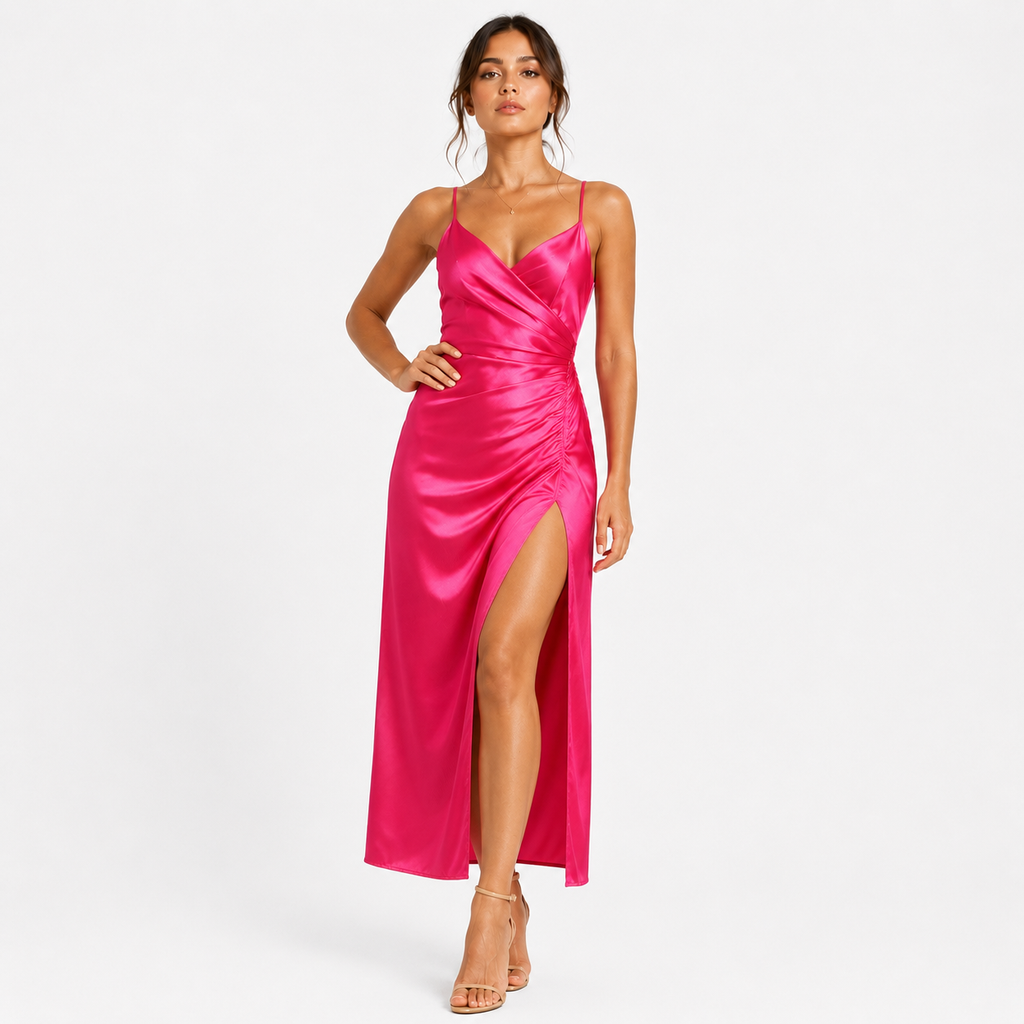 AURELIA Pleated Smooth Maxi Dress