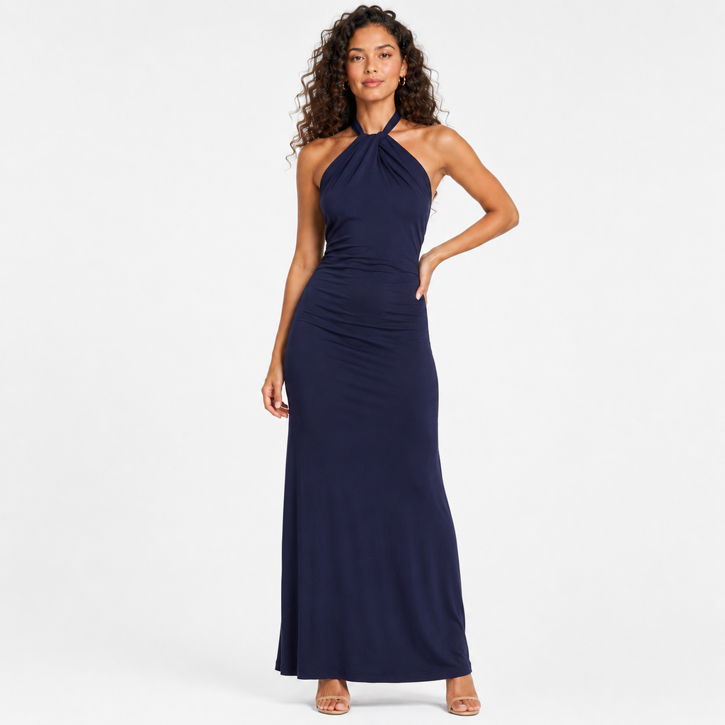 AURELIA V-Neck Fluid Maxi Dress