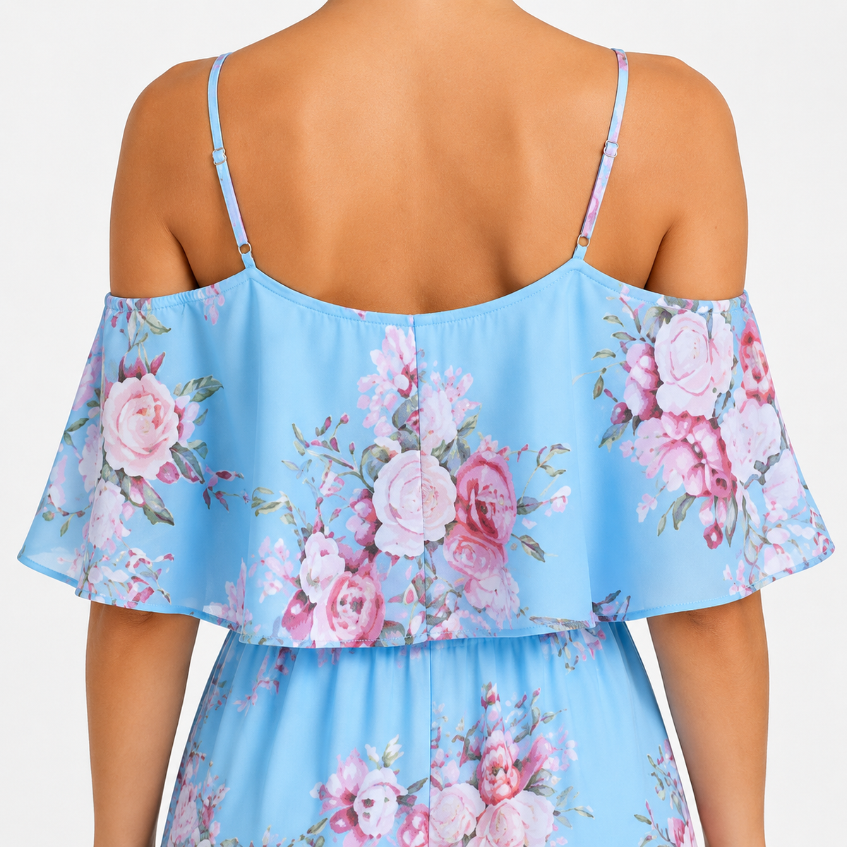 AVELINE Pleated Lightweight Knee-Length Dress