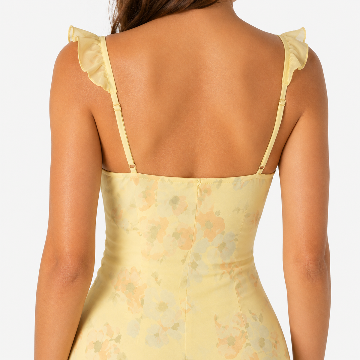 AVELINE Plunge Backless Maxi Dress