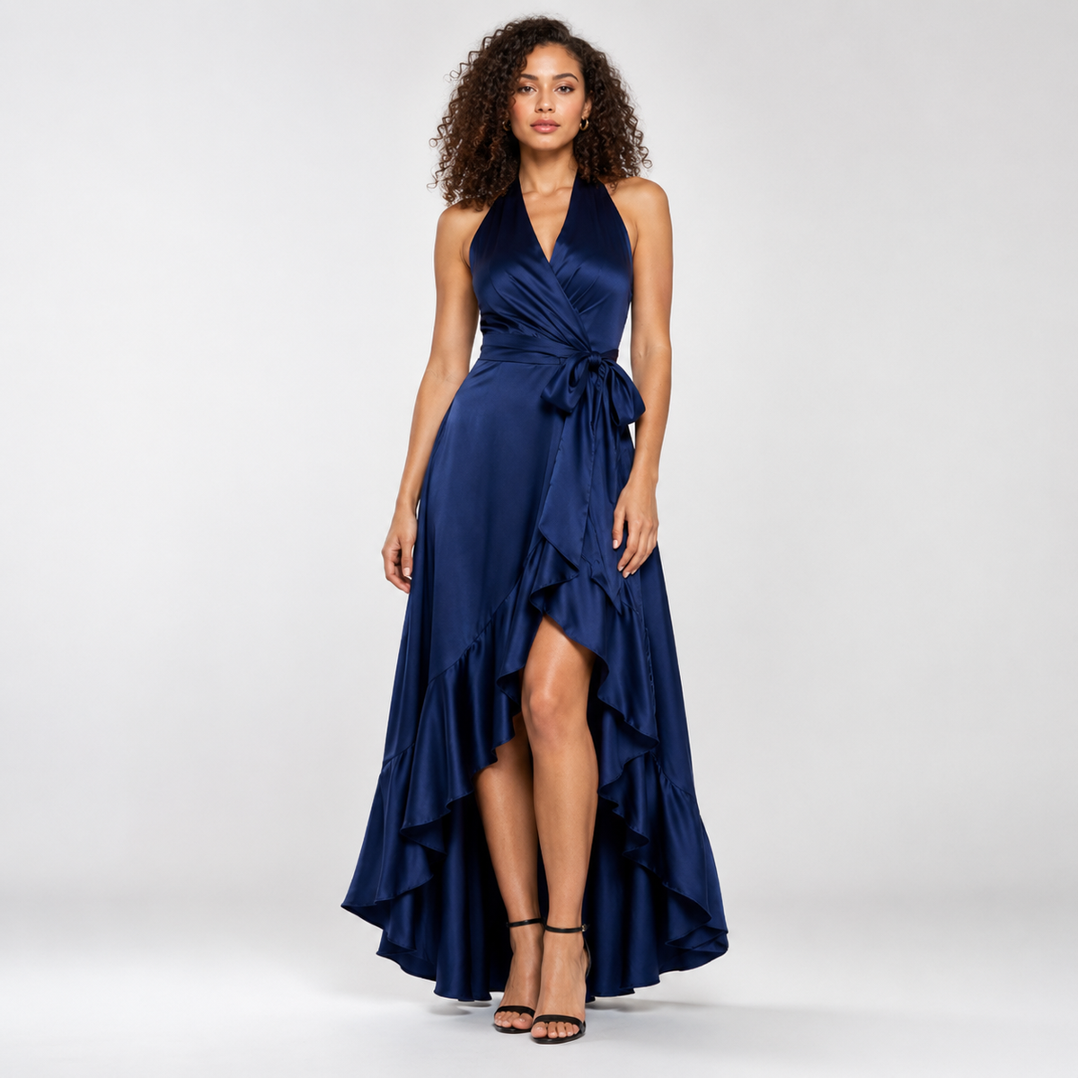 AZÉLIA Bow Fluid Maxi Dress