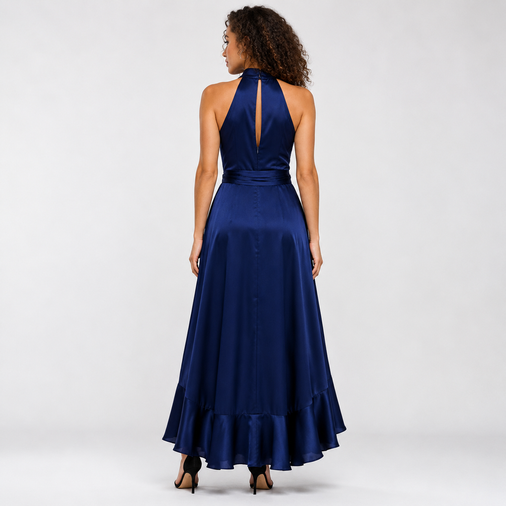 AZÉLIA Bow Fluid Maxi Dress