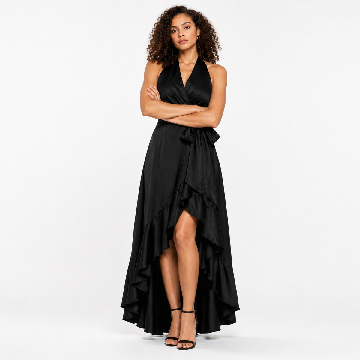 AZÉLIA Bow Fluid Maxi Dress