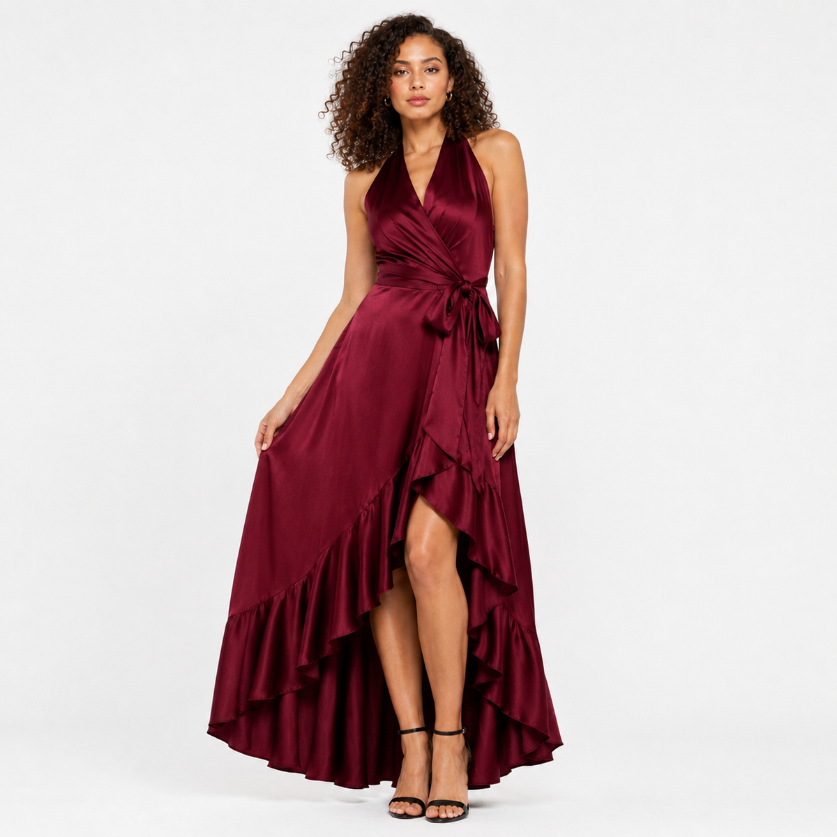 AZÉLIA Bow Fluid Maxi Dress