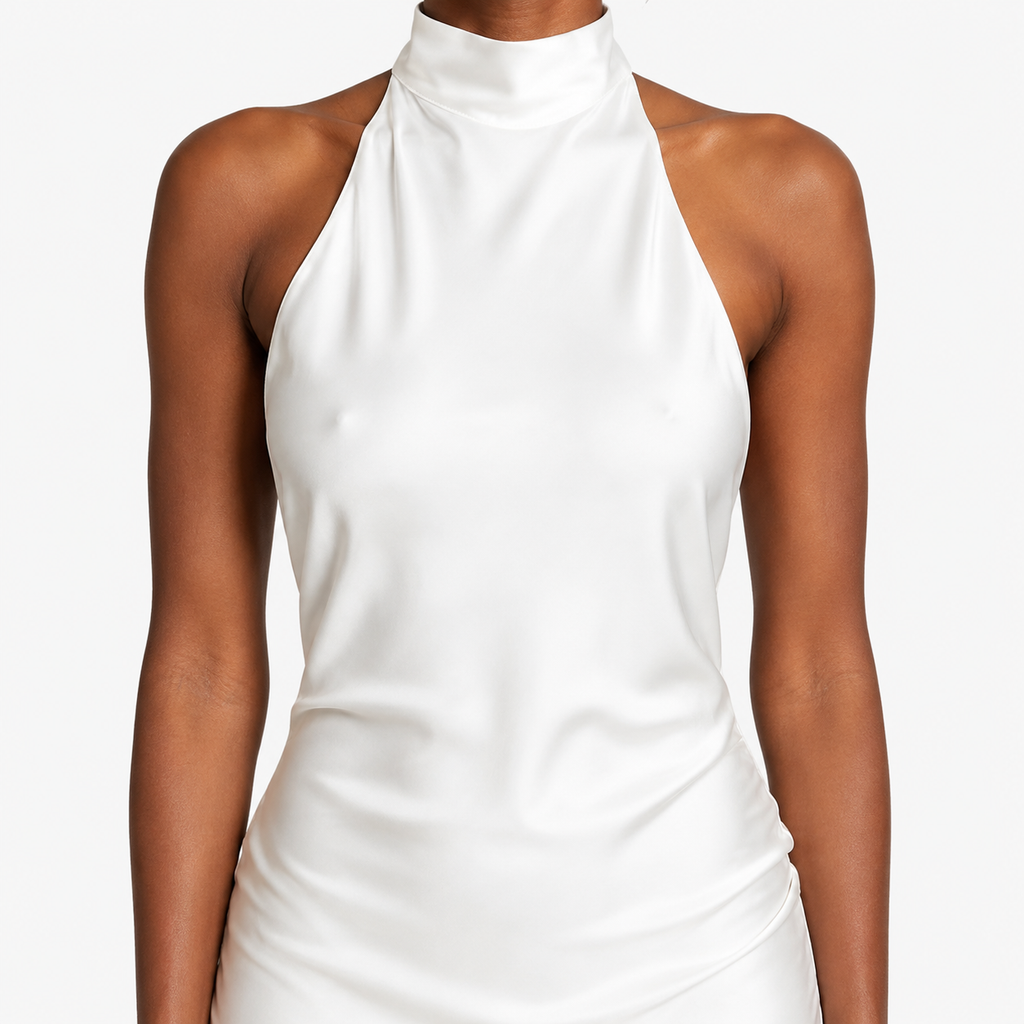 AZELINE Backless Halter Mermaid Gown