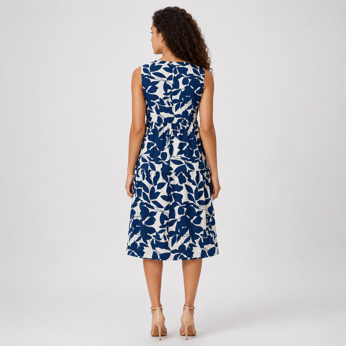 BELLADONNA Ruffle Fluid A-Line Dress