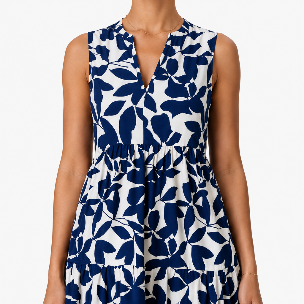 BELLADONNA Ruffle Fluid A-Line Dress