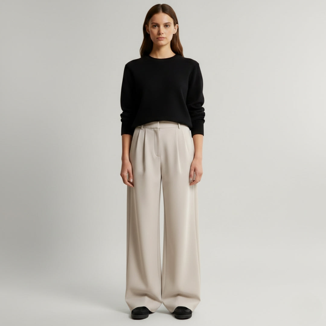 CAMILLE High Waist Wide Leg Pant