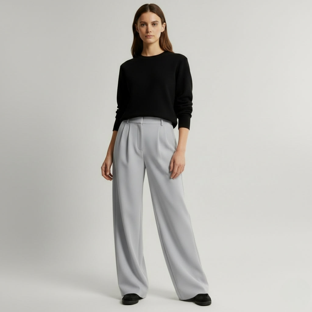 CAMILLE High Waist Wide Leg Pant