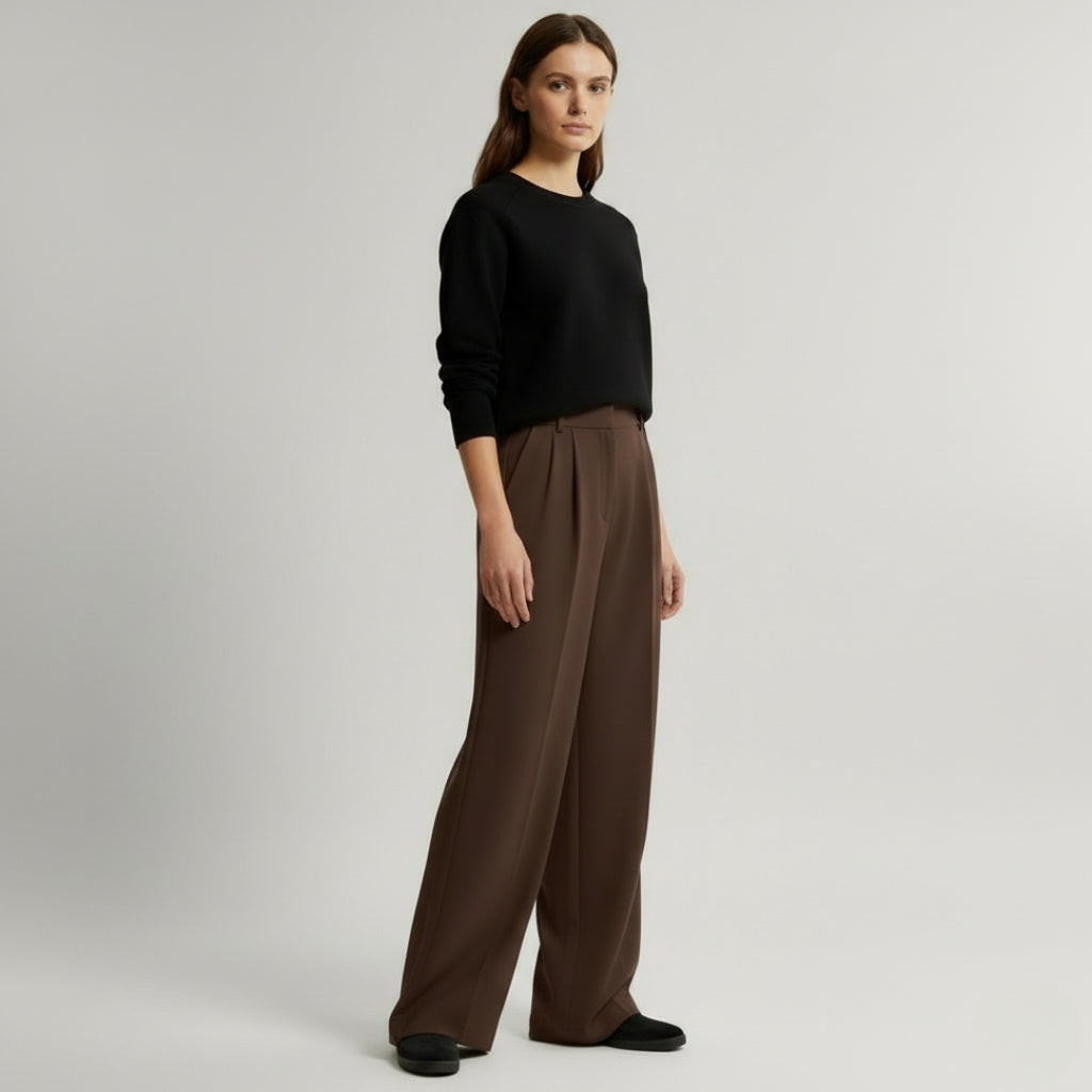 CAMILLE High Waist Wide Leg Pant