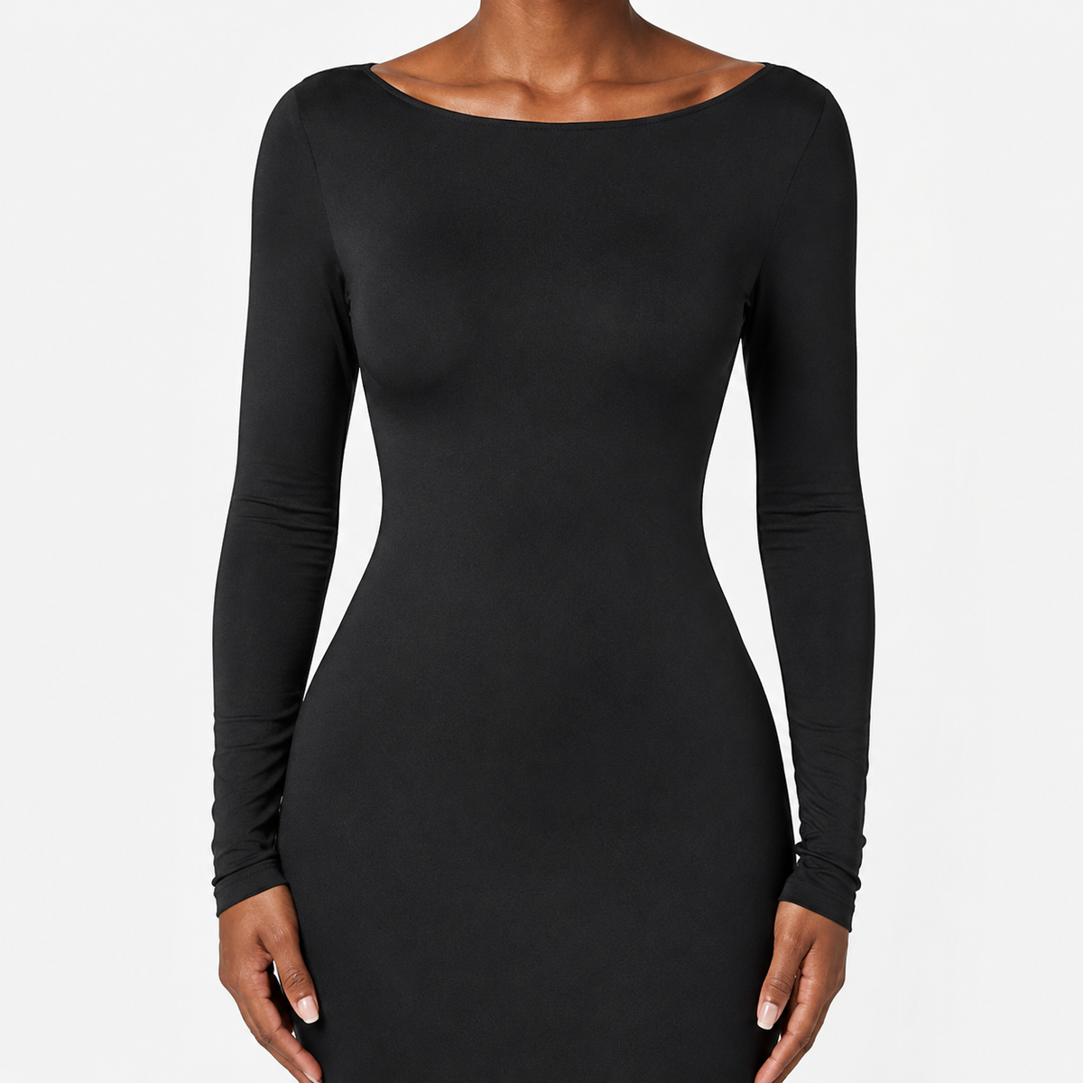 CASSIANE Backless Long Sleeve Maxi Dress
