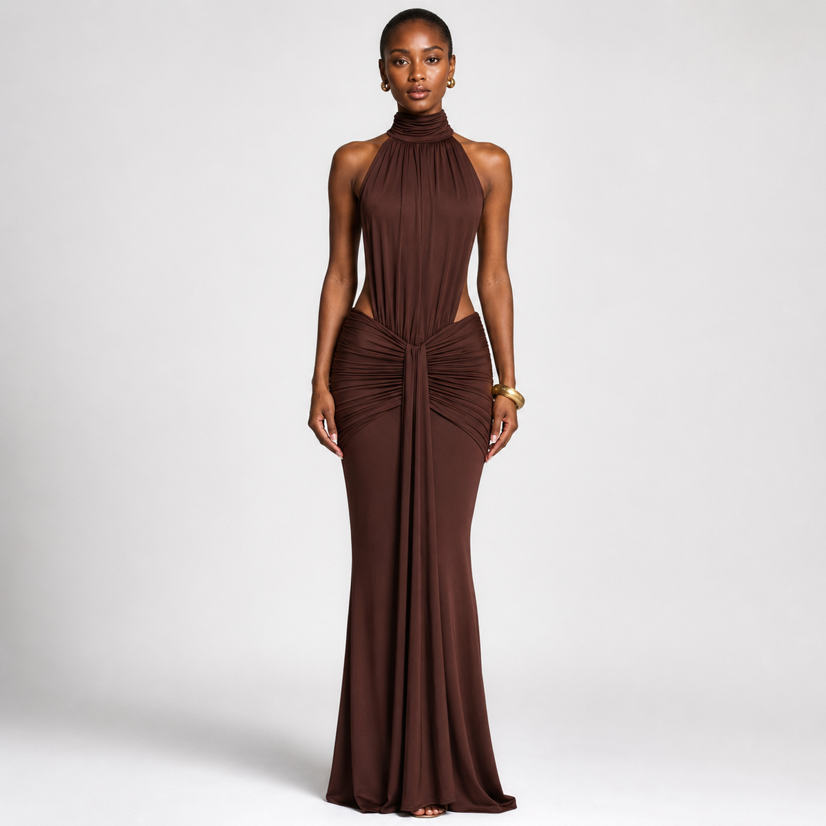 CELENIA Backless Sleeveless Maxi Dress
