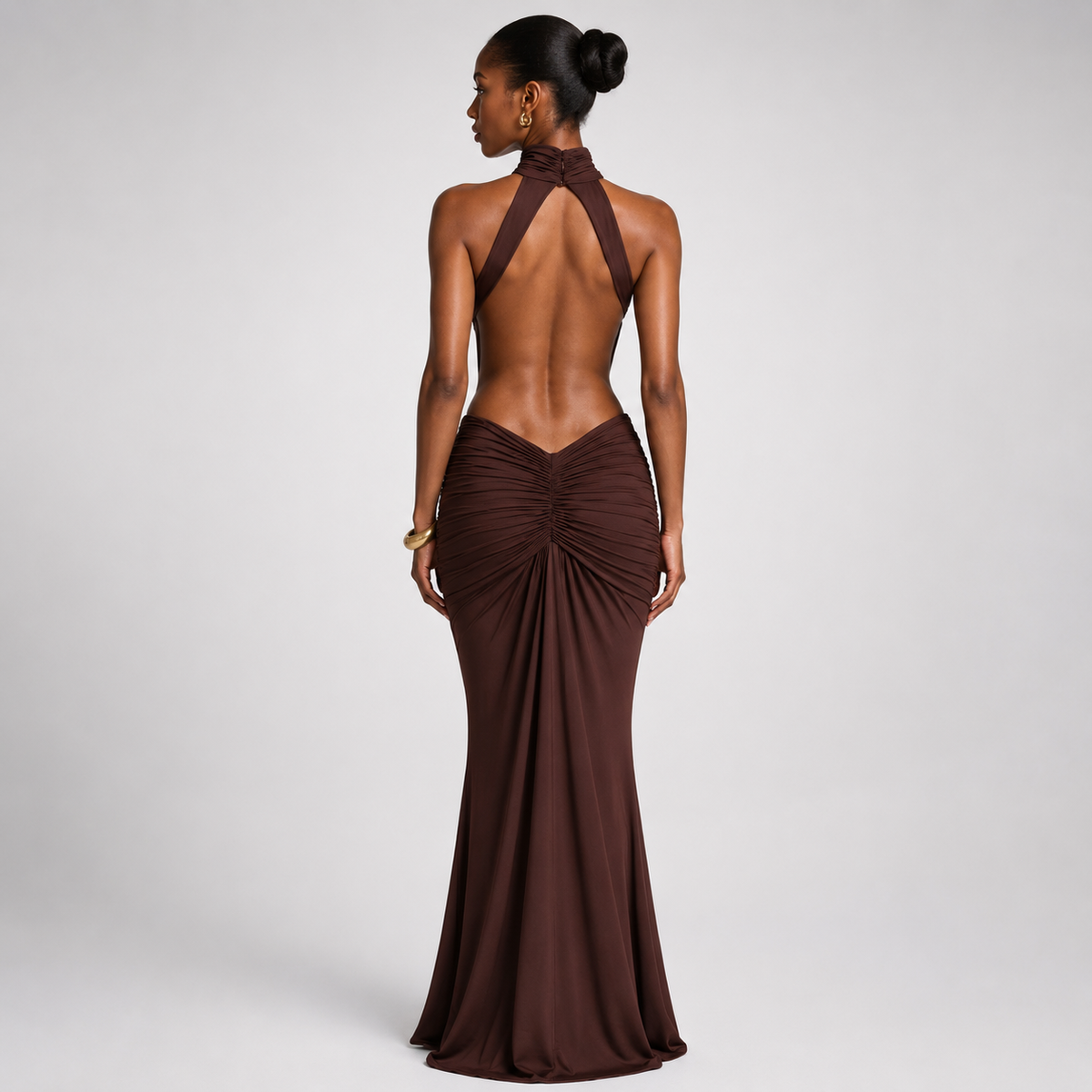 CELENIA Backless Sleeveless Maxi Dress