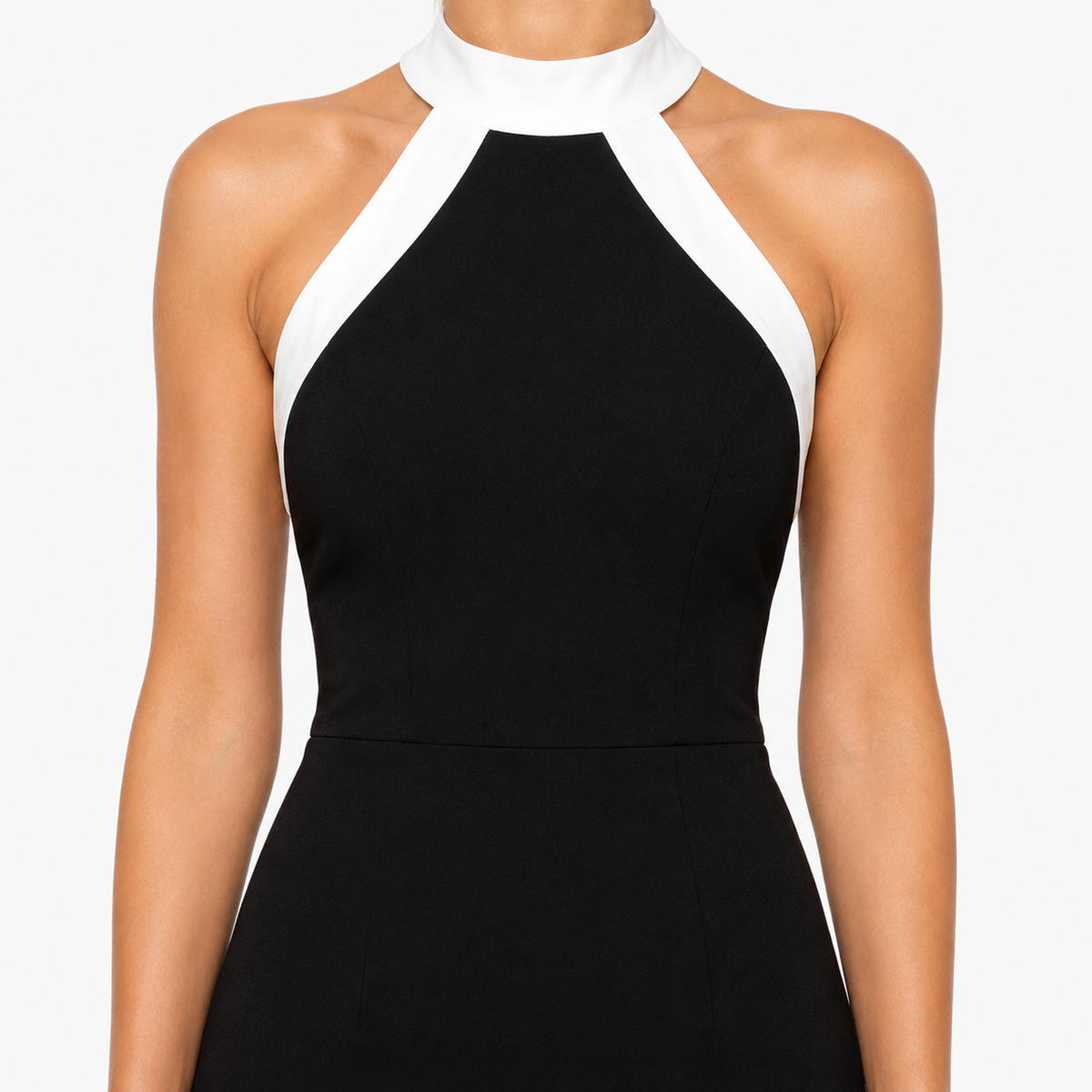 ELODIE Sleeveless A-Line Smooth Dress