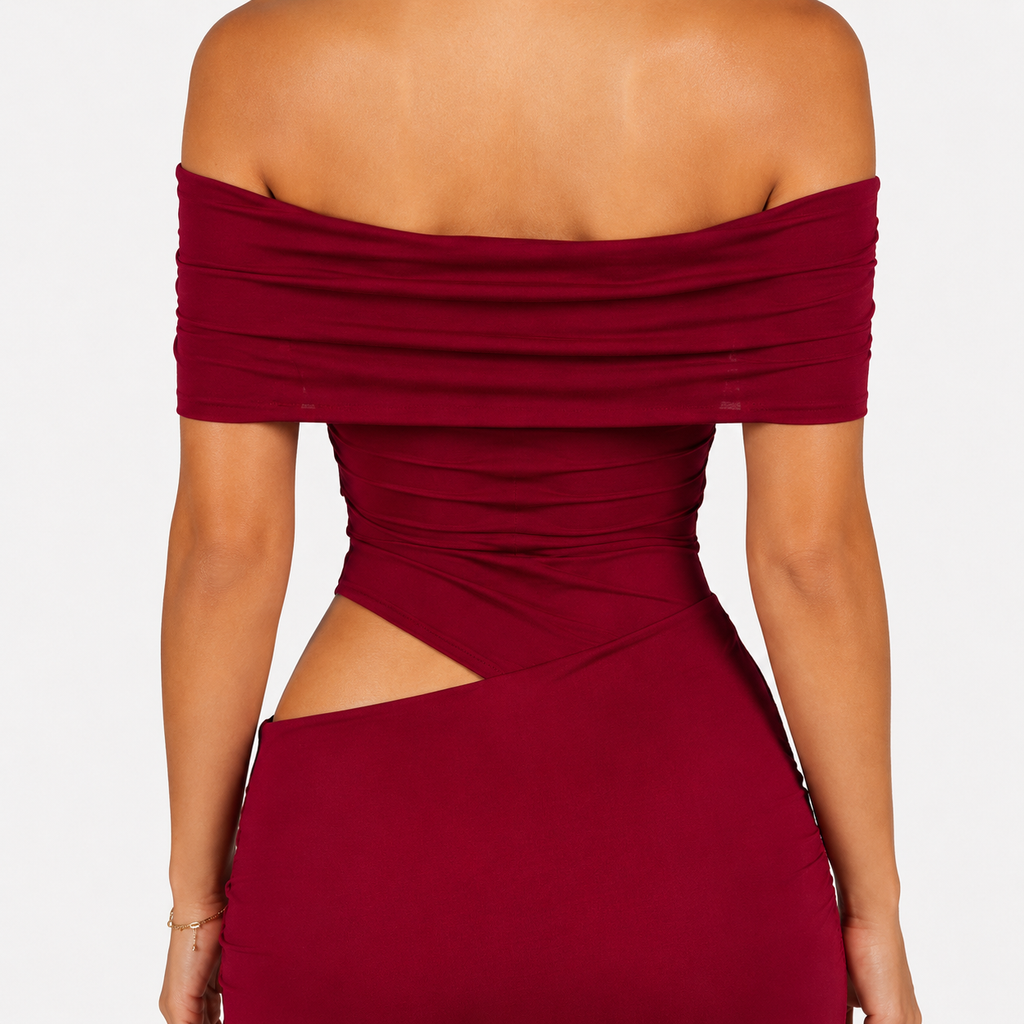 ZAPHIRA Backless Split Maxi Dress